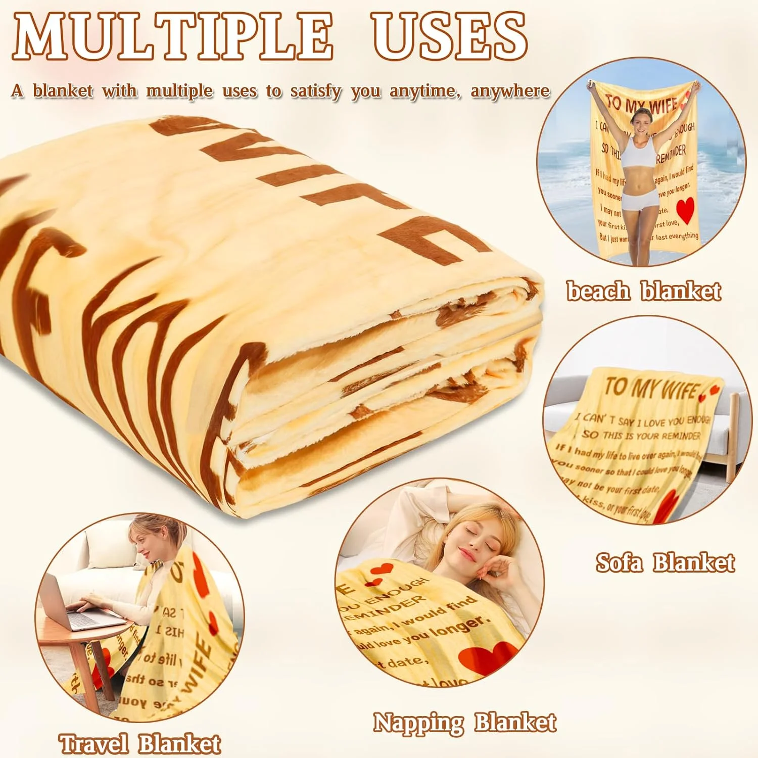 پتو فلانل نرم Mprocen، هدیه سالگرد ازدواج برای همسر از طرف شوهر، پتو فلانل دوستت دارم برای روز ولنتاین، سالگرد ازدواج، تولد، 130x150 سانتی متر (استایل 2) پتو فلانل نرم Mprocen، هدیه سالگرد ازدواج برای همسر از طرف شوهر، پتو فلانل دوستت دارم برای روز ولنتاین، سالگرد ازدواج، تولد، 130x150 سانتی متر (استایل 2)