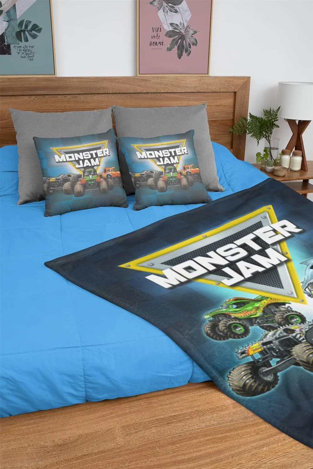 پتو پشمی Monster Jam - طرح Grave Digger، Max-D، Megalodon، Dragon و El Toro Loco - پتوی فوق العاده نرم تخت - 100 x 150 سانتی متر پتو پشمی Monster Jam - طرح Grave Digger، Max-D، Megalodon، Dragon و El Toro Loco - پتوی فوق العاده نرم تخت - 100 x 150 سانتی متر