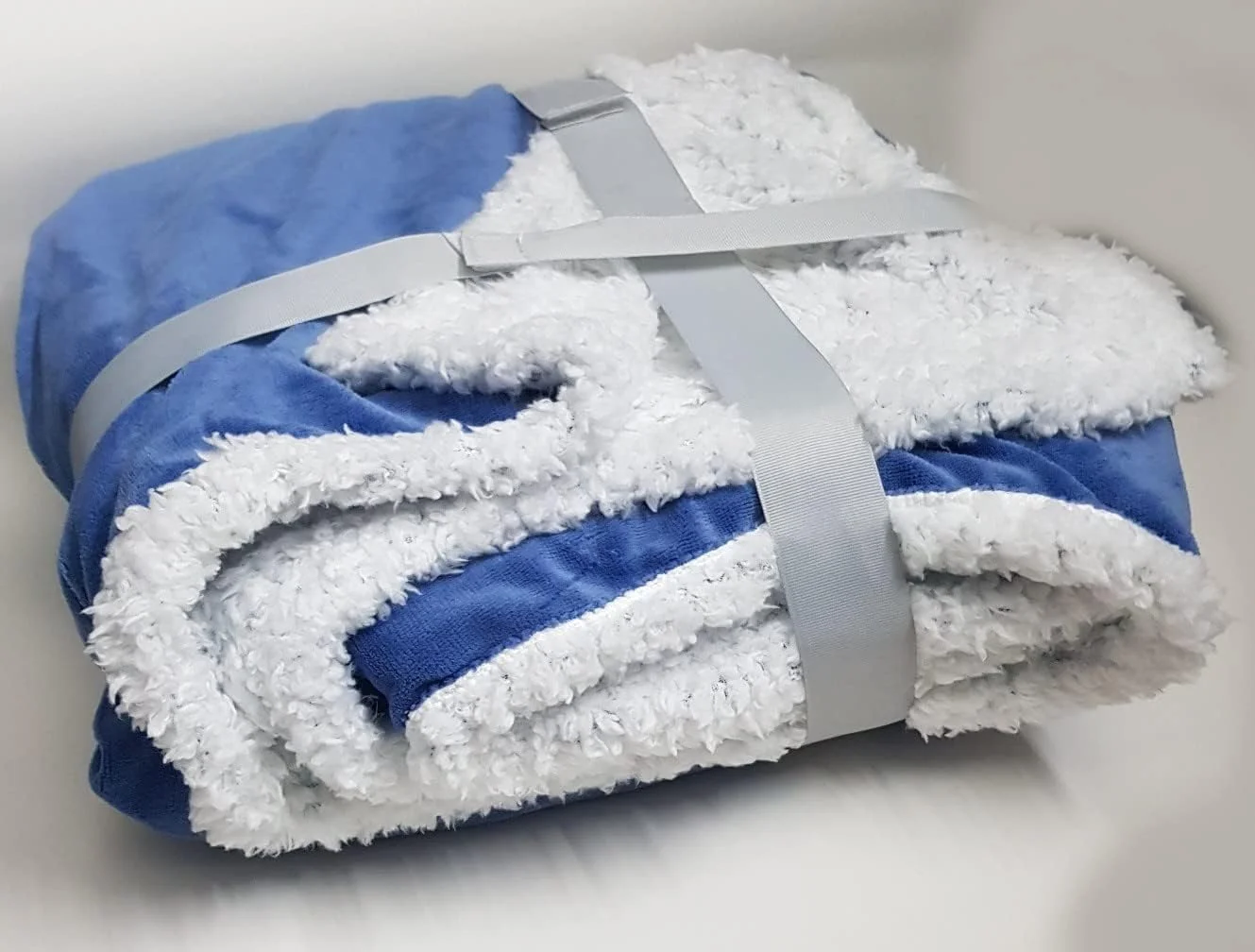 پتو مباح، پشم گوسفند مصنوعی برگشت پذیر [آبی فیروزه ای]