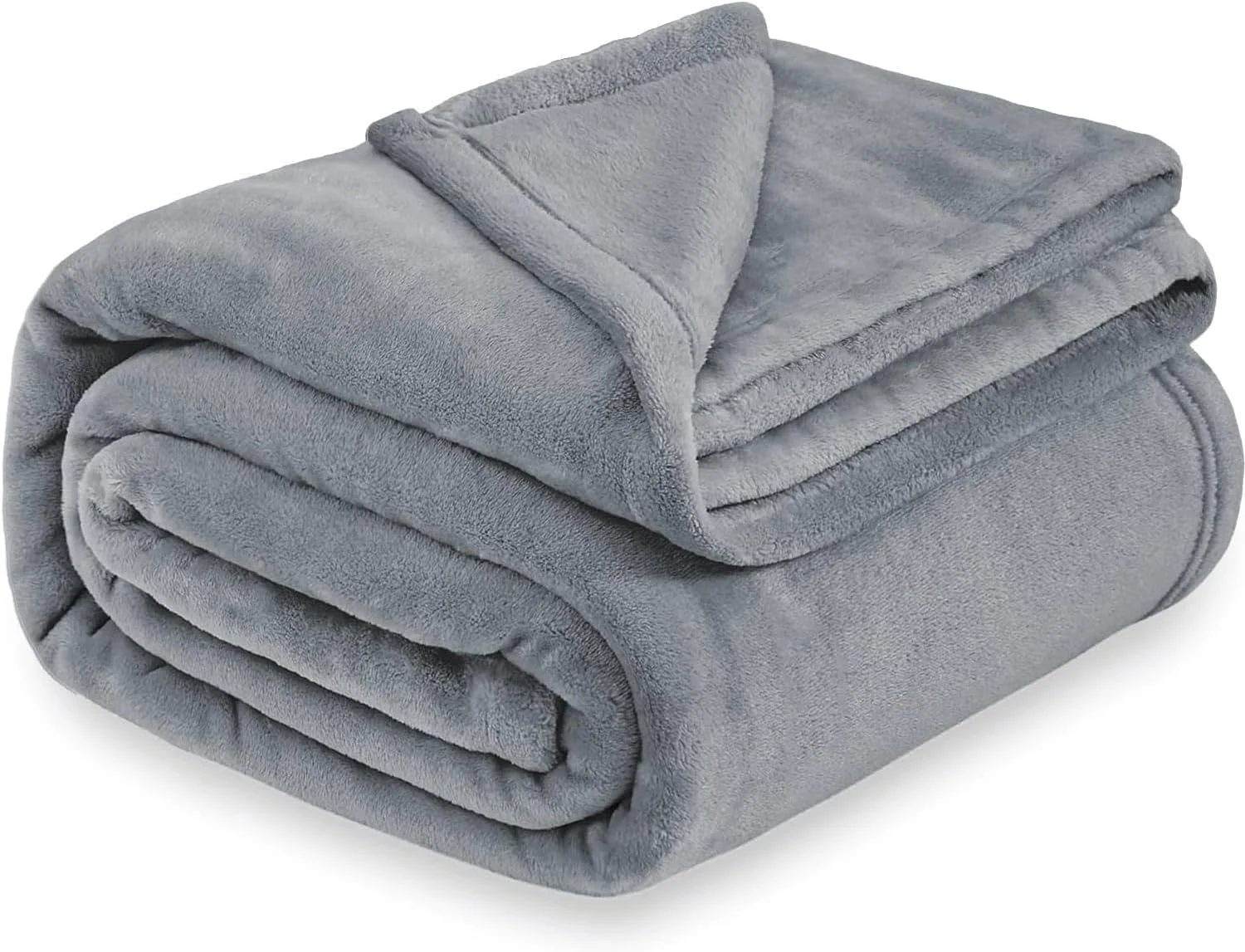 پتوی پشمی فلانل لوکس، کینگ، خاکستری، 35.6 × 46.6 × 12.8 سانتی متر پتوی پشمی فلانل لوکس، کینگ، خاکستری، 35.6 × 46.6 × 12.8 سانتی متر