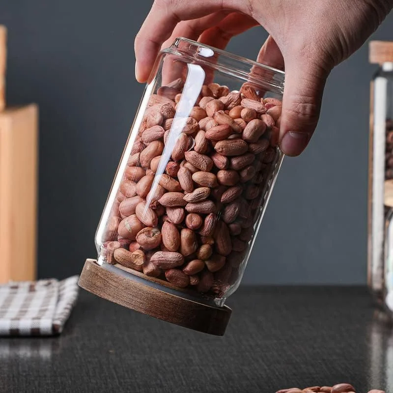 ست 3 عددی ظروف شیشه ای ذخیره سازی جورونب، ظروف نگهداری مواد غذایی درب بامبو، شیشه های شفاف برای انبار، آشپزخانه، آرد، شکر، چای، قهوه، تنقلات، ادویه جات و گیاهان دارویی، 3 عدد 500 میلی لیتری ست 3 عددی ظروف شیشه ای ذخیره سازی جورونب، ظروف نگهداری مواد غذایی درب بامبو، شیشه های شفاف برای انبار، آشپزخانه، آرد، شکر، چای، قهوه، تنقلات، ادویه جات و گیاهان دارویی، 3 عدد 500 میلی لیتری