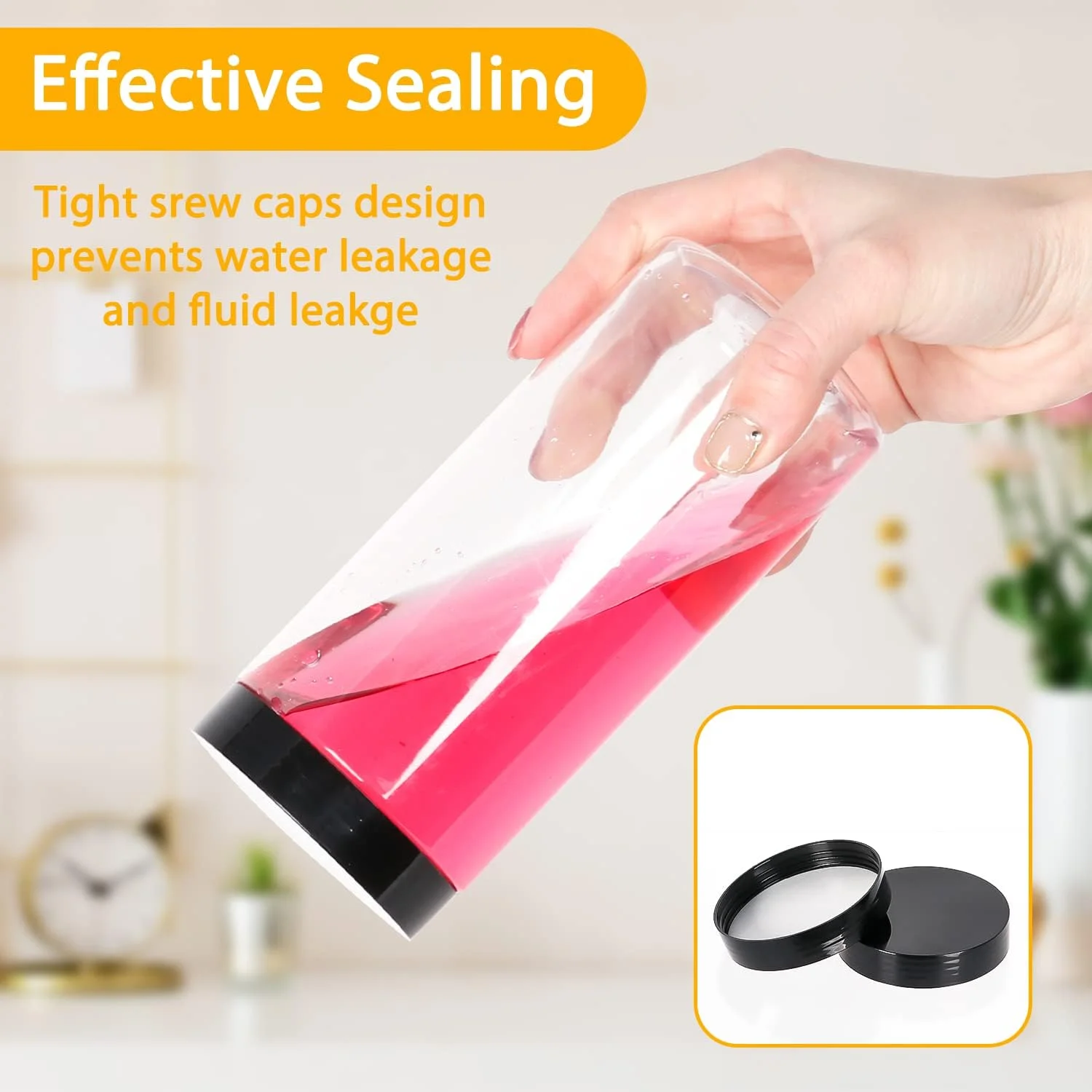 بسته 12 عددی شیشه های پلاستیکی HYCKee با درب مشکی، شیشه های پلاستیکی 500 میلی لیتری برای نگهداری مواد غذایی خشک، ادویه جات، حبوبات، 1 عدد قلم و 20 عدد برچسب برای نگهداری در آشپزخانه و انبار بسته 12 عددی شیشه های پلاستیکی HYCKee با درب مشکی، شیشه های پلاستیکی 500 میلی لیتری برای نگهداری مواد غذایی خشک، ادویه جات، حبوبات، 1 عدد قلم و 20 عدد برچسب برای نگهداری در آشپزخانه و انبار