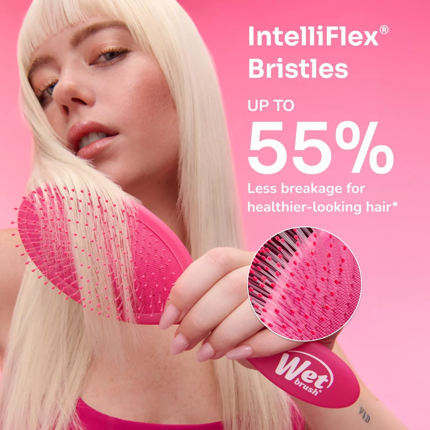 برس مو خیس اورجینال دیتانگلر با موهای نرم IntelliFlex، دیتانگلر برای انواع مو - 2 عدد (صورتی و بنفش) برس مو خیس اورجینال دیتانگلر با موهای نرم IntelliFlex، دیتانگلر برای انواع مو - 2 عدد (صورتی و بنفش)