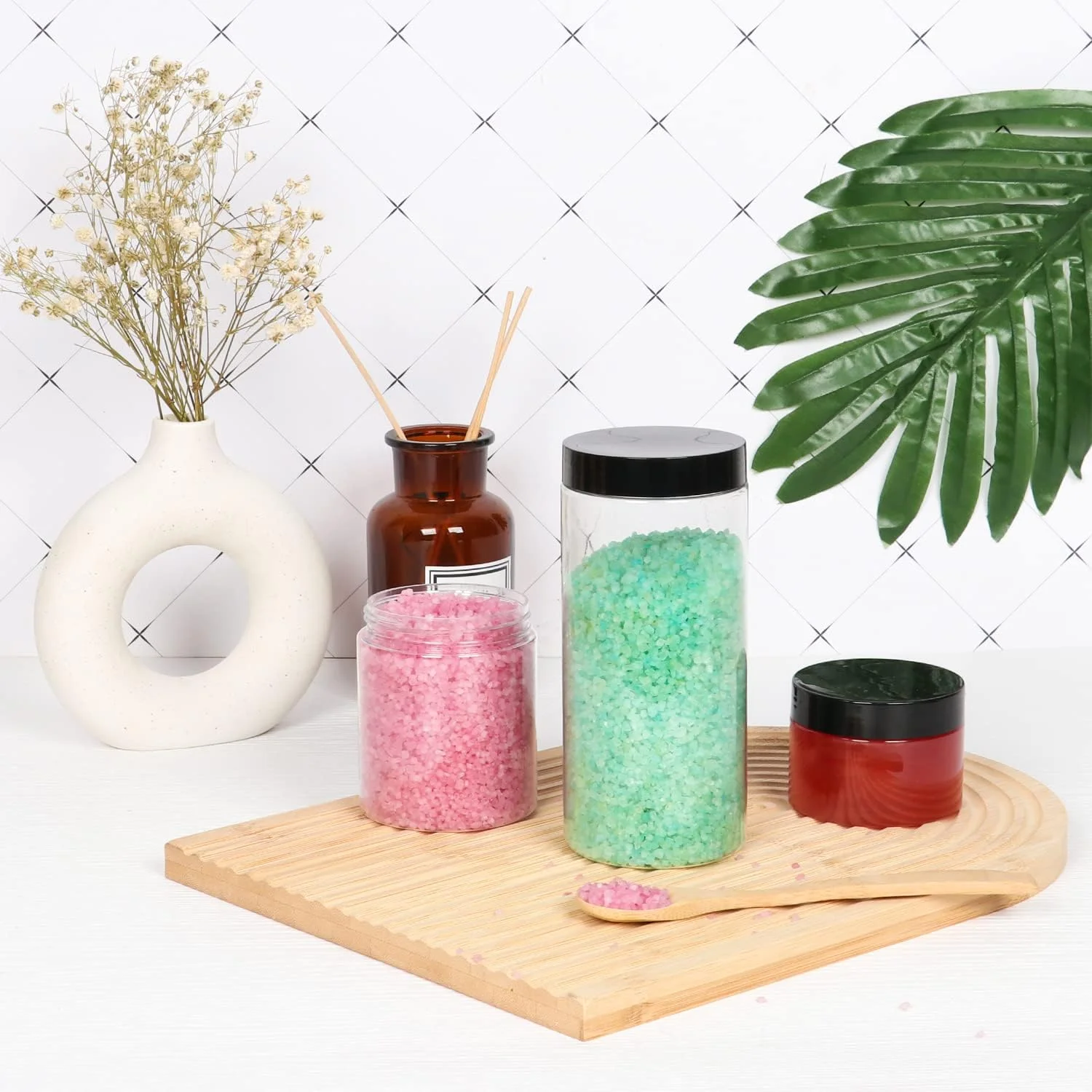 بسته 12 عددی شیشه های پلاستیکی HYCKee با درب مشکی، شیشه های پلاستیکی 500 میلی لیتری برای نگهداری مواد غذایی خشک، ادویه جات، حبوبات، 1 عدد قلم و 20 عدد برچسب برای نگهداری در آشپزخانه و انبار بسته 12 عددی شیشه های پلاستیکی HYCKee با درب مشکی، شیشه های پلاستیکی 500 میلی لیتری برای نگهداری مواد غذایی خشک، ادویه جات، حبوبات، 1 عدد قلم و 20 عدد برچسب برای نگهداری در آشپزخانه و انبار