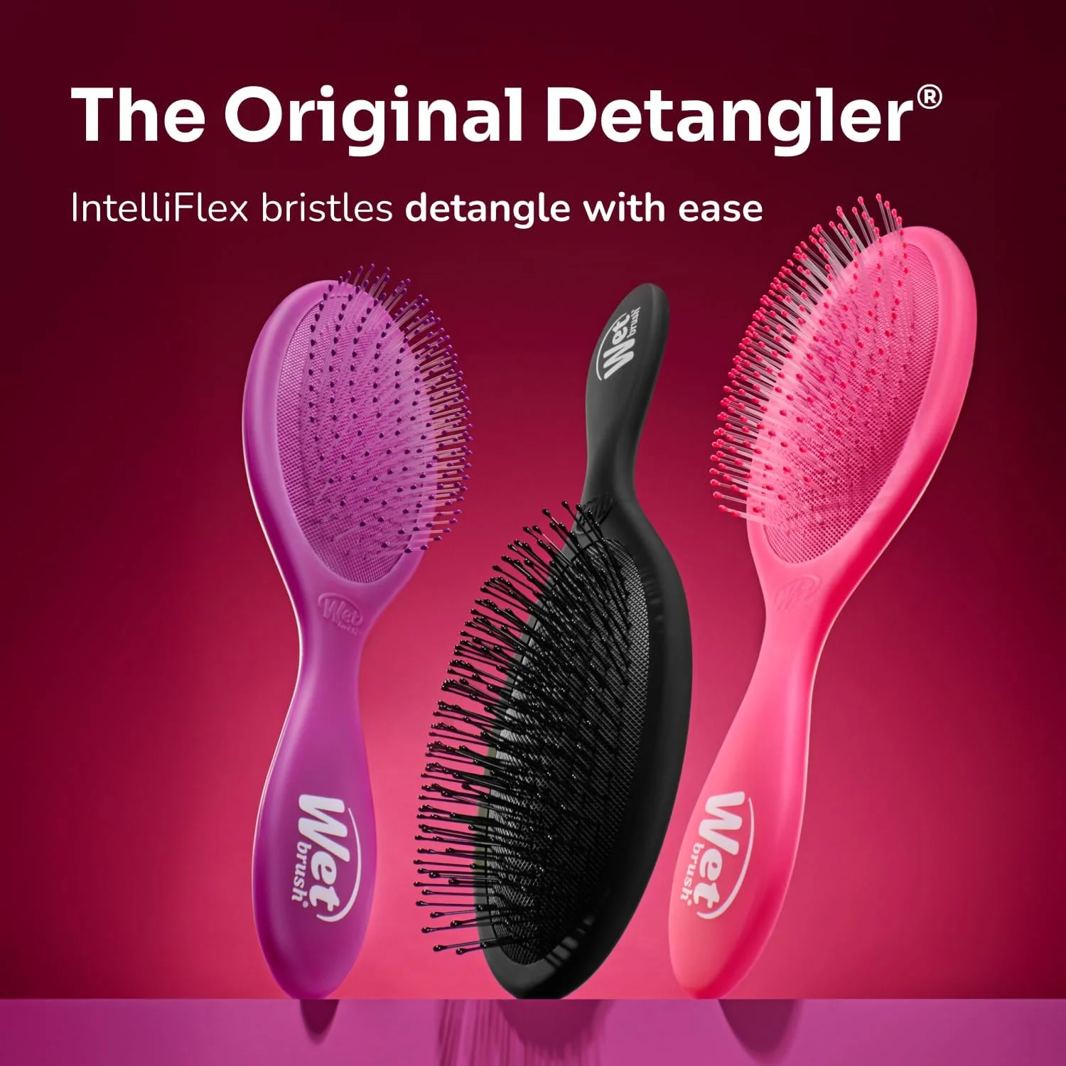 برس مو خیس اورجینال دیتانگلر با موهای نرم IntelliFlex، دیتانگلر برای انواع مو - 2 عدد (صورتی و بنفش) برس مو خیس اورجینال دیتانگلر با موهای نرم IntelliFlex، دیتانگلر برای انواع مو - 2 عدد (صورتی و بنفش)