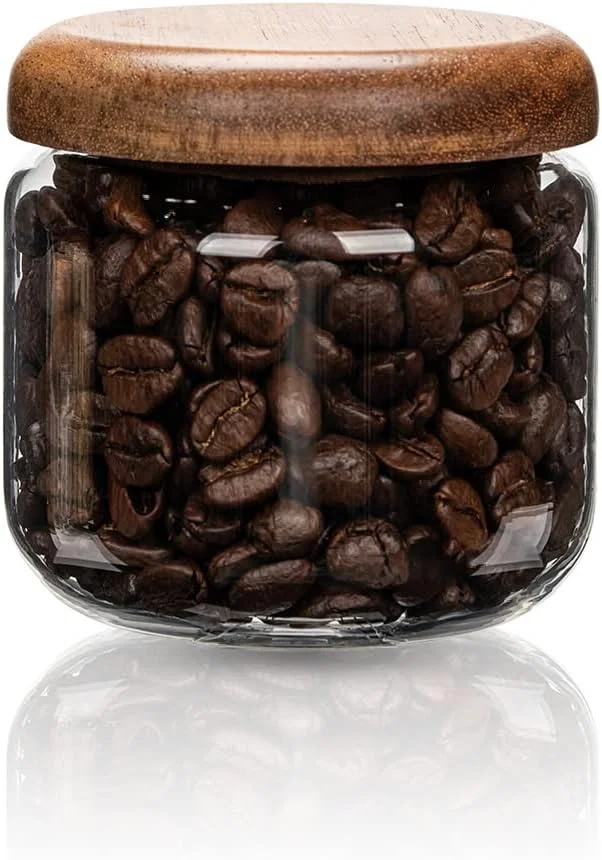 ظروف شیشه ای نگهداری مواد غذایی HolaJia با درب چوبی - شیشه های کوچک قهوه - سازمان دهنده انبار برای جو دوسر شبانه، غلات، برنج، آب نبات (400 میلی لیتر) ظروف شیشه ای نگهداری مواد غذایی HolaJia با درب چوبی - شیشه های کوچک قهوه - سازمان دهنده انبار برای جو دوسر شبانه، غلات، برنج، آب نبات (400 میلی لیتر)