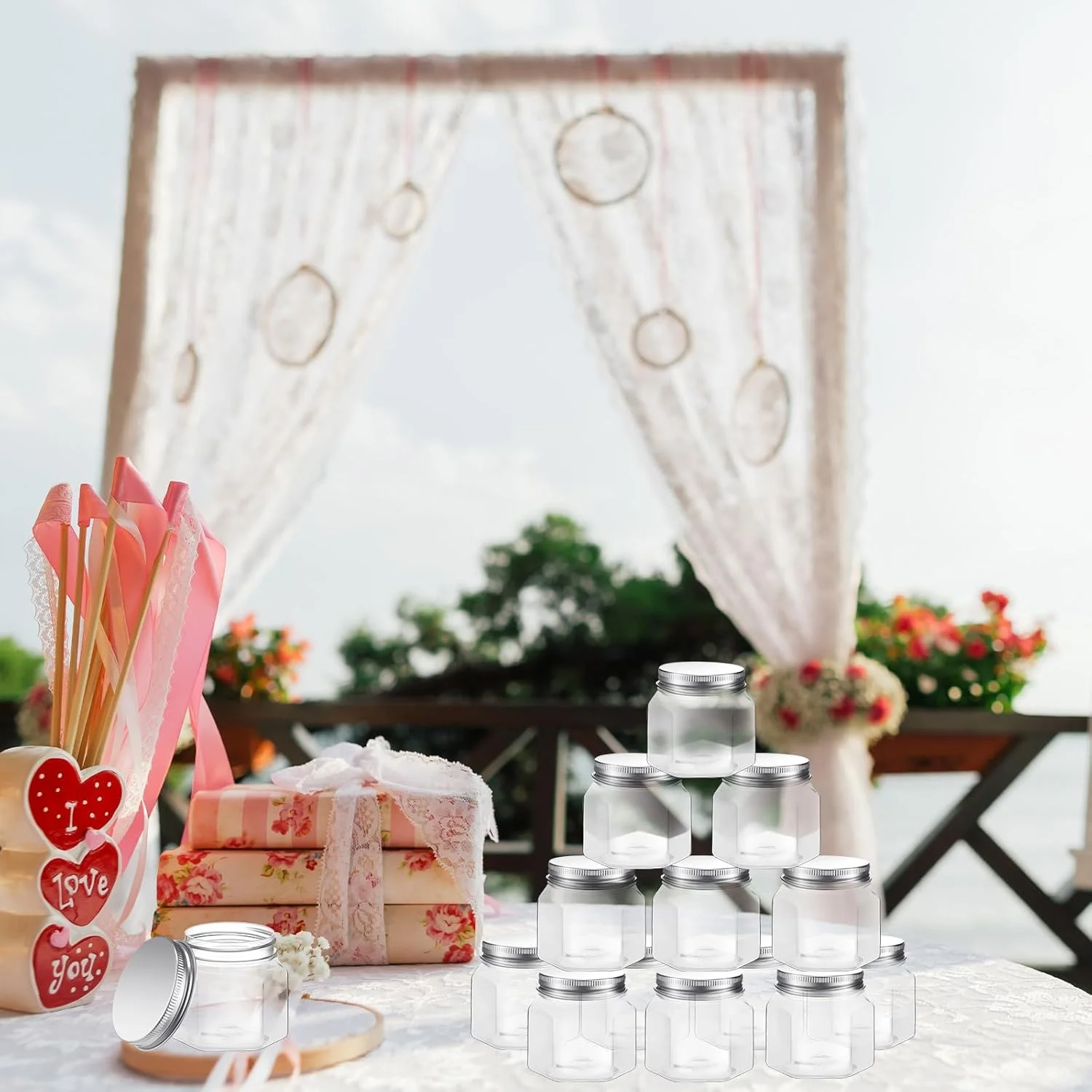 25 عدد شیشه پلاستیکی شش ضلعی 3 اونسی با درب، شیشه های کوچک عسل دهانه گشاد برای کنسرو کردن، مناسب برای مهمانی، هدیه عروسی، جشن نوزاد، هدیه DIY، ژله (نقره ای) 25 عدد شیشه پلاستیکی شش ضلعی 3 اونسی با درب، شیشه های کوچک عسل دهانه گشاد برای کنسرو کردن، مناسب برای مهمانی، هدیه عروسی، جشن نوزاد، هدیه DIY، ژله (نقره ای)