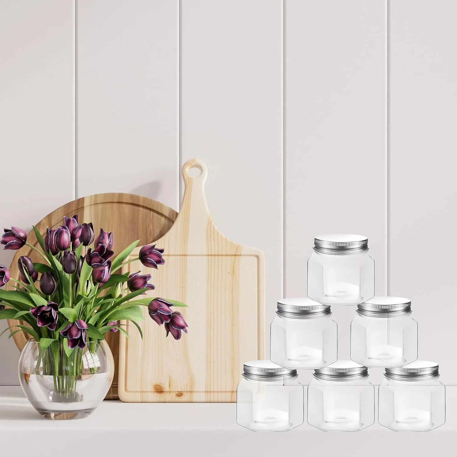 25 عدد شیشه پلاستیکی شش ضلعی 3 اونسی با درب، شیشه های کوچک عسل دهانه گشاد برای کنسرو کردن، مناسب برای مهمانی، هدیه عروسی، جشن نوزاد، هدیه DIY، ژله (نقره ای) 25 عدد شیشه پلاستیکی شش ضلعی 3 اونسی با درب، شیشه های کوچک عسل دهانه گشاد برای کنسرو کردن، مناسب برای مهمانی، هدیه عروسی، جشن نوزاد، هدیه DIY، ژله (نقره ای)