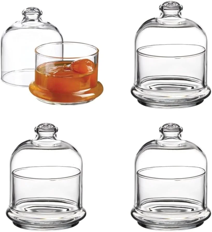 ظرف کوکی طرح عینک - ظروف کوکی طرح عینک برای روی پیشخوان آشپزخانه با درب، ظرف آبنبات، قوطی های تزئینی داروخانه، نیم گالن - قوطی شیشه ای شفاف برای آرد، برنج، قهوه