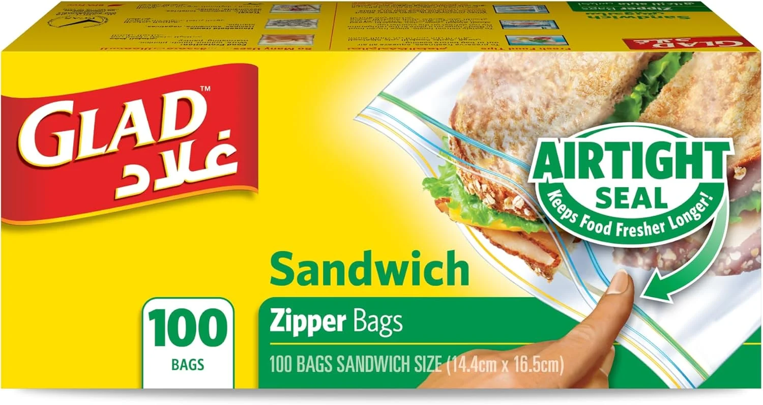 کیسه های زیپ دار نگهداری مواد غذایی گلد، سایز 14.4cm x 16.5cm، تعداد 100 عدد کیسه های زیپ دار نگهداری مواد غذایی گلد، سایز 14.4cm x 16.5cm، تعداد 100 عدد