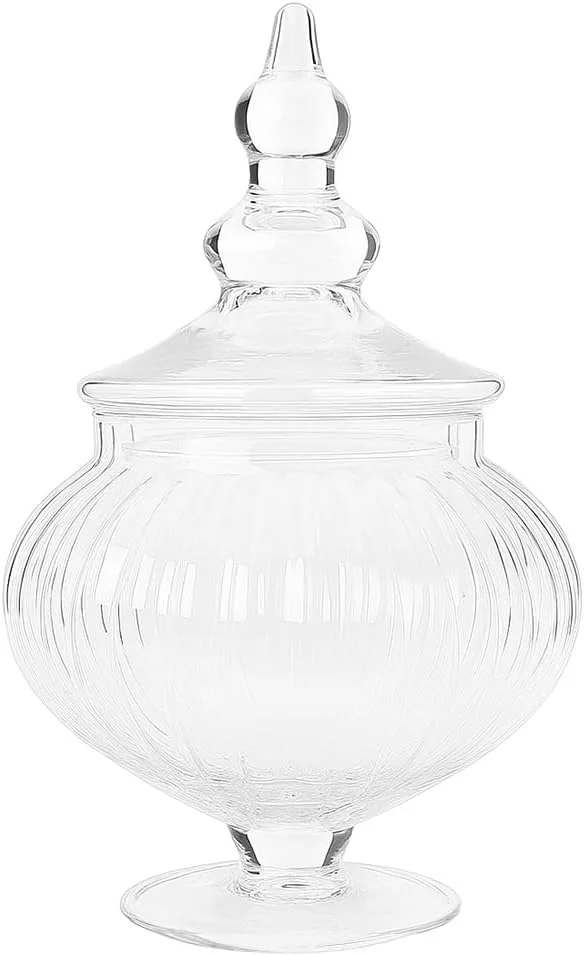 ظرف کوکی شیشه ای - 0.6 لیتر - ظرف نگهداری مواد غذایی، مناسب برای تازه نگه داشتن آرد، تشویقی حیوانات خانگی، آبنبات، غذاهای خشک، بیسکویت، شکلات برای آشپزخانه یا تزئین - بسته 1 عددی ظرف کوکی شیشه ای - 0.6 لیتر - ظرف نگهداری مواد غذایی، مناسب برای تازه نگه داشتن آرد، تشویقی حیوانات خانگی، آبنبات، غذاهای خشک، بیسکویت، شکلات برای آشپزخانه یا تزئین - بسته 1 عددی