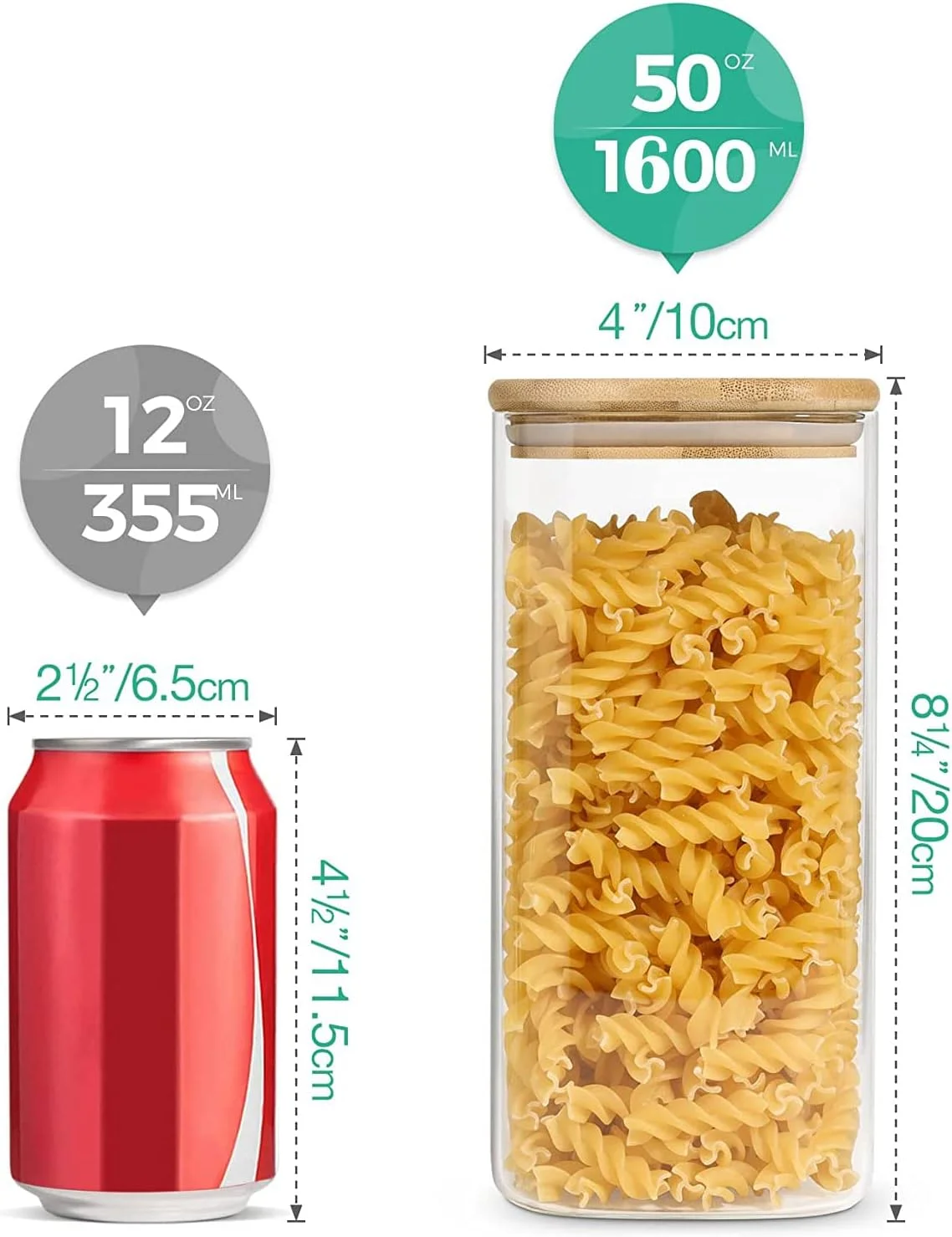 ظروف شیشه ای ذخیره سازی GGEROU با درب بامبو محکم، بسته 3 عددی ظروف شیشه ای نگهداری مواد غذایی، ظروف آشپزخانه برای نگهداری مواد غذایی مانند آبنبات، کلوچه، برنج، شکر، آرد، پاستا، آجیل (1600 میلی لیتر) ظروف شیشه ای ذخیره سازی GGEROU با درب بامبو محکم، بسته 3 عددی ظروف شیشه ای نگهداری مواد غذایی، ظروف آشپزخانه برای نگهداری مواد غذایی مانند آبنبات، کلوچه، برنج، شکر، آرد، پاستا، آجیل (1600 میلی لیتر)