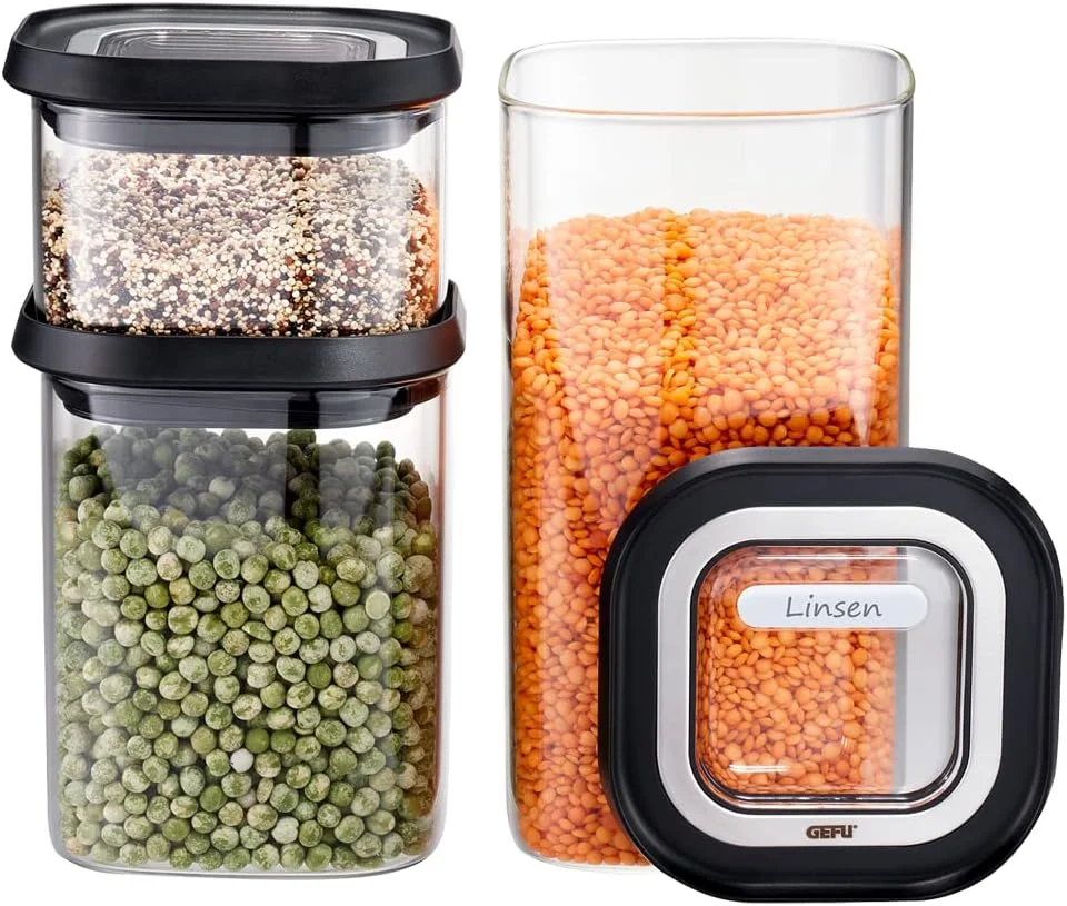 ست 3 تایی ظروف نگهداری مواد غذایی GEFU Pantry ست 3 تایی ظروف نگهداری مواد غذایی GEFU Pantry