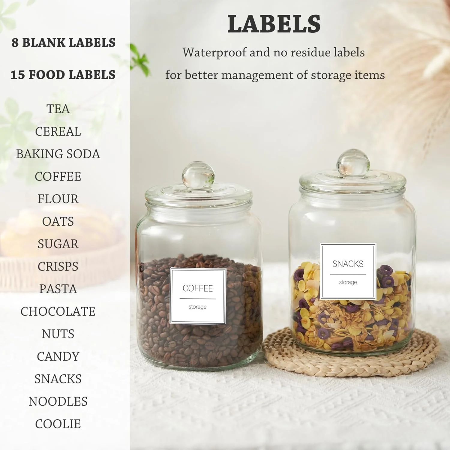 ست 4 عددی شیشه های بزرگ نیم گالنی FyndraX با درب، ظروف شفاف و ضد هوا برای سازماندهی مواد غذایی آشپزخانه، اتاق لباسشویی و انبار ست 4 عددی شیشه های بزرگ نیم گالنی FyndraX با درب، ظروف شفاف و ضد هوا برای سازماندهی مواد غذایی آشپزخانه، اتاق لباسشویی و انبار