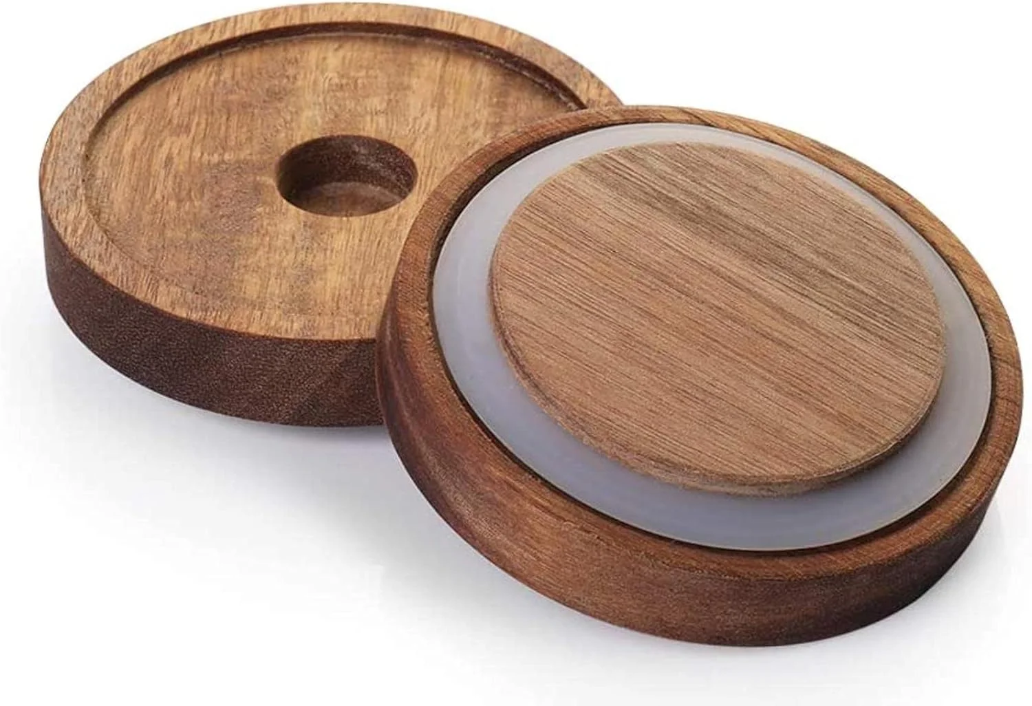 ست 3 عددی ظروف شیشه ای نگهداری مواد غذایی FUFU با درب چوبی، ظروف شیشه ای با مهر و موم مناسب، ظروف قهوه در اندازه های مختلف برای پیشخوان آشپزخانه، انبار، چای، شکر، آرد (450 میلی لیتر) ست 3 عددی ظروف شیشه ای نگهداری مواد غذایی FUFU با درب چوبی، ظروف شیشه ای با مهر و موم مناسب، ظروف قهوه در اندازه های مختلف برای پیشخوان آشپزخانه، انبار، چای، شکر، آرد (450 میلی لیتر)