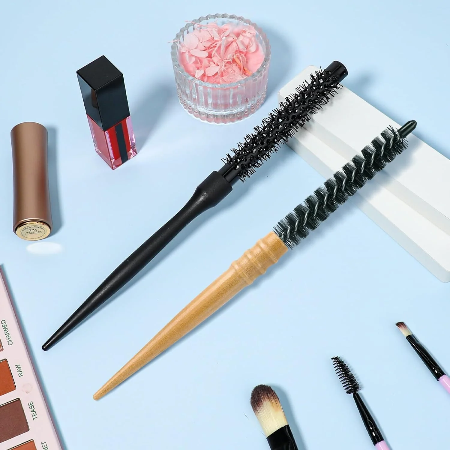 Small Round Brush for Blow Drying, (2 Pcs) Mini Round Brush Nylon Hair Brush Roller Brush Professional Hair Styling Brush for Short Hair Curly Hair Bangs Styling Beard Care (2 Styles) Small Round Brush for Blow Drying, (2 Pcs) Mini Round Brush Nylon Hair Brush Roller Brush Professional Hair Styling Brush for Short Hair Curly Hair Bangs Styling Beard Care (2 Styles)