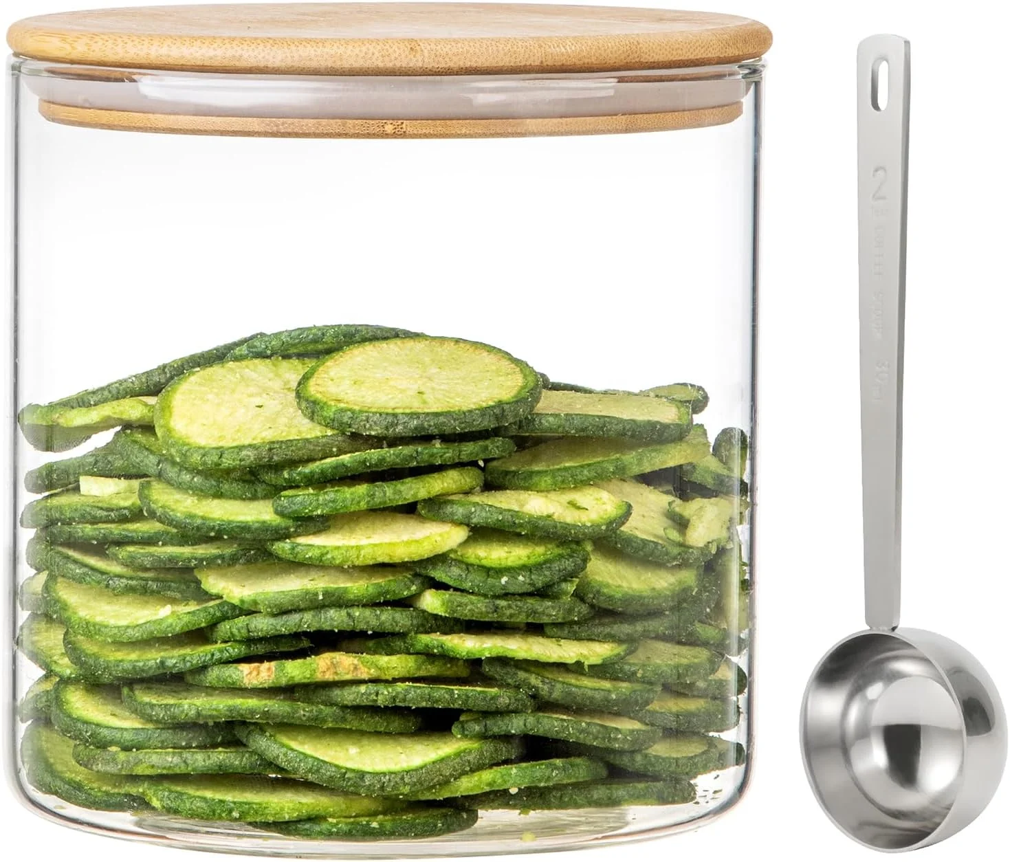 ظروف شیشه ای بزرگ Foyofly با درب، قاشق، ظروف نگهداری آرد و شکر، ظرف کوکی دهانه گشاد، ظرف استارتر خمیر ترش، ظروف آشپزخانه شیشه ای برای انبار، دانه های قهوه، برنج، پاستا، تنقلات