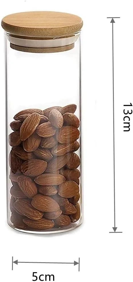 ظروف ادویه FUFU با درب بامبو، ظروف ادویه شیشه ای با برچسب، ظروف شیشه ای با درب های محکم، 12 عدد ظروف ادویه برای نگهداری ادویه جات، گیاهان، غلات 270 میلی لیتر