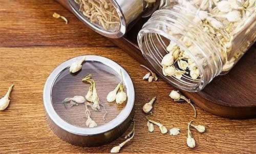 ظرف شیشه ای مکعبی Feelopie Piramal با درب استیل محکم و شفاف | بدون BPA | سازمان دهنده آشپزخانه | مدولار | ظرف چند منظوره | مناسب دانه های قهوه، مواد خشک، کلوچه، آب نبات، چای، ادویه جات [800 میلی لیتر، مجموعه 6 عددی]