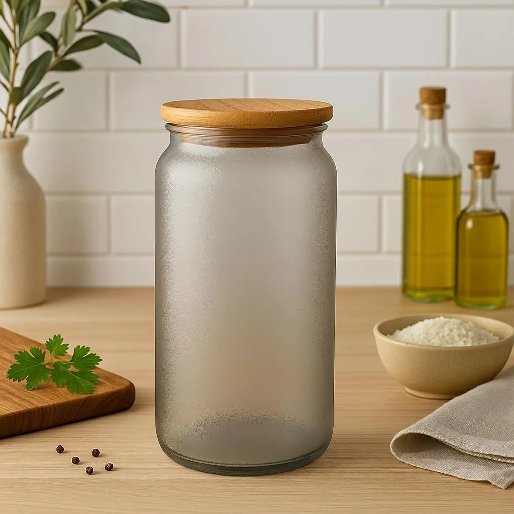 ظروف شیشه ای FITTO با درب بامبو - ظروف نگهداری مواد غذایی شیشه ای دربسته برای برنج، شکر، آرد، آجیل، ادویه جات، کلوچه و آبنبات ظروف شیشه ای FITTO با درب بامبو - ظروف نگهداری مواد غذایی شیشه ای دربسته برای برنج، شکر، آرد، آجیل، ادویه جات، کلوچه و آبنبات