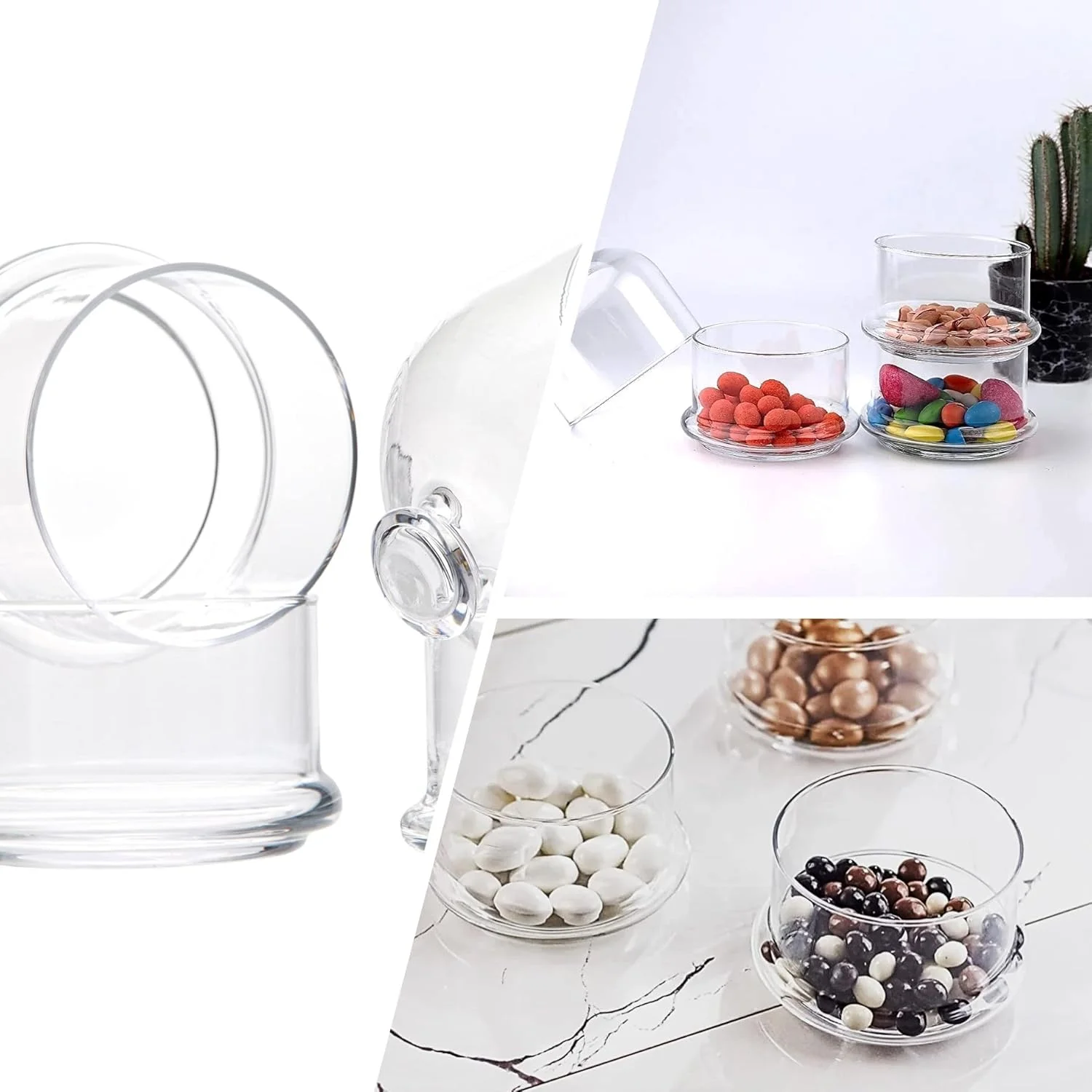 ظرف شیشه ای پلاستیکی سه طبقه Fitto - شیشه های شفاف داروخانه ای با درب - ظرف نگهداری مواد غذایی، آب نبات، بیسکویت، کلوچه، سازمان دهنده آشپزخانه و حمام، شیشه های انباری ظرف شیشه ای پلاستیکی سه طبقه Fitto - شیشه های شفاف داروخانه ای با درب - ظرف نگهداری مواد غذایی، آب نبات، بیسکویت، کلوچه، سازمان دهنده آشپزخانه و حمام، شیشه های انباری