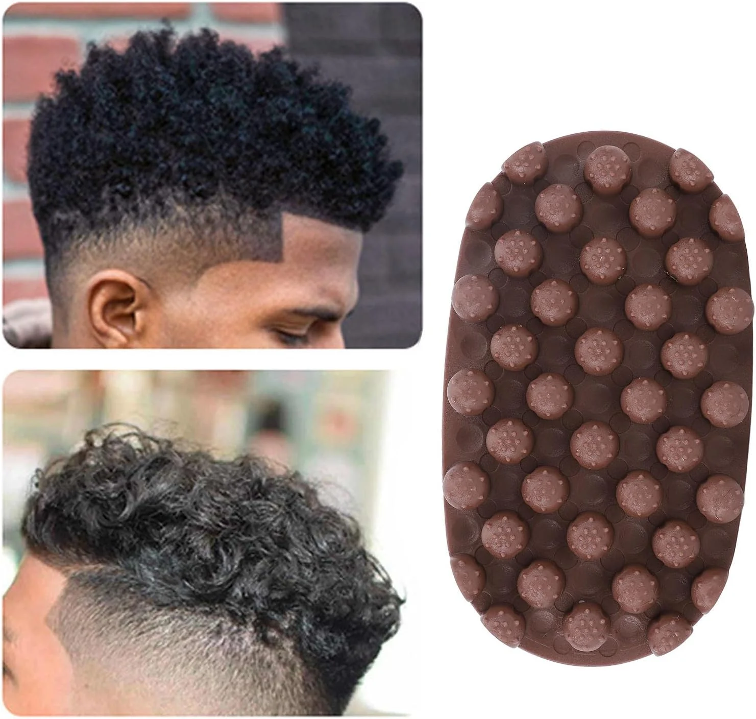 برس مو فر لاستیکی - مدل Twist King برای موهای فر، ابزار حالت دهنده قابل شستشو، جمع و جور و قابل حمل برای استفاده روزانه و مسافرت (قهوه ای) برس مو فر لاستیکی - مدل Twist King برای موهای فر، ابزار حالت دهنده قابل شستشو، جمع و جور و قابل حمل برای استفاده روزانه و مسافرت (قهوه ای)