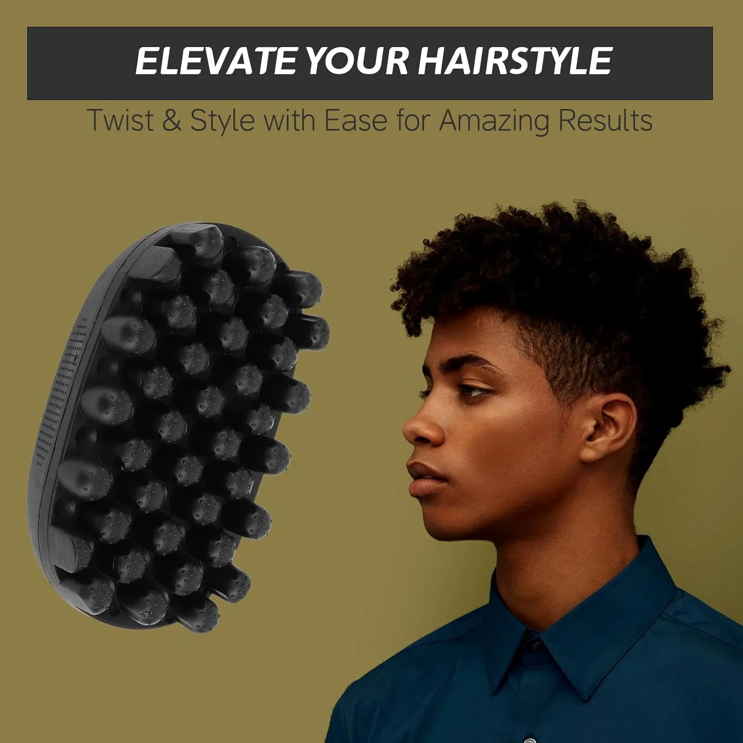برس فر کننده مو لاستیکی: اسفنج Twist King برای موهای آفریقایی، ابزار فر کننده اسفنجی بادوام و قابل شستشو ایده آل (دندانه کوچک) برس فر کننده مو لاستیکی: اسفنج Twist King برای موهای آفریقایی، ابزار فر کننده اسفنجی بادوام و قابل شستشو ایده آل (دندانه کوچک)