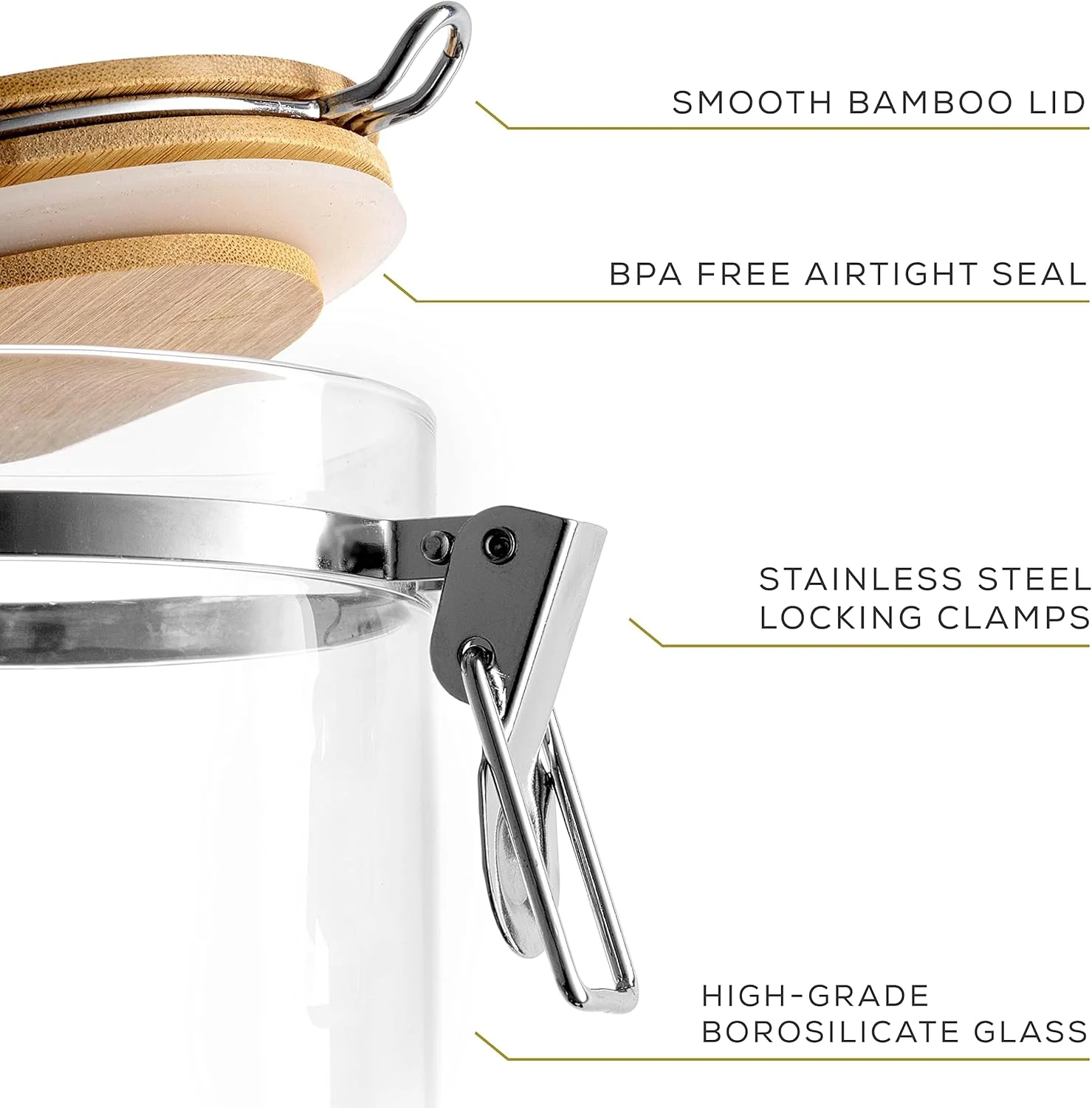 ظروف شیشه ای اکسفور با درب بامبو (562 میلی لیتر). ست 2 عددی ظروف نگهداری مواد غذایی با درب گیره دار برای نگهداری مواد غذایی در انبار. ظروف شیشه ای قابل مهر و موم برای سازماندهی آشپزخانه ظروف شیشه ای اکسفور با درب بامبو (562 میلی لیتر). ست 2 عددی ظروف نگهداری مواد غذایی با درب گیره دار برای نگهداری مواد غذایی در انبار. ظروف شیشه ای قابل مهر و موم برای سازماندهی آشپزخانه