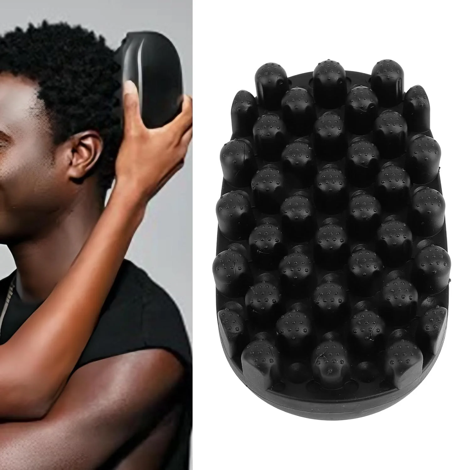 برس فر کننده مو لاستیکی: اسفنج Twist King برای موهای آفریقایی، ابزار فر کننده اسفنجی بادوام و قابل شستشو ایده آل (دندانه کوچک) برس فر کننده مو لاستیکی: اسفنج Twist King برای موهای آفریقایی، ابزار فر کننده اسفنجی بادوام و قابل شستشو ایده آل (دندانه کوچک)