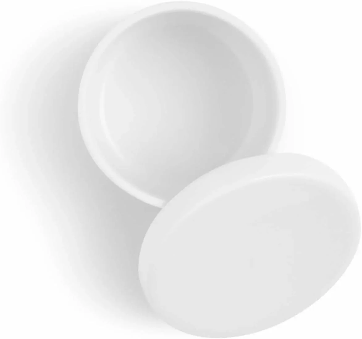 ظرف درب دار اوا سولو نوا - ظرف نگهداری چینی سفید، طراحی اسکاندیناویایی شیک، ظرف آشپزخانه بادوام و زیبا برای شکر، ادویه جات و چاشنی ها، قابل شستشو در ماشین ظرفشویی (کاسه با درب)