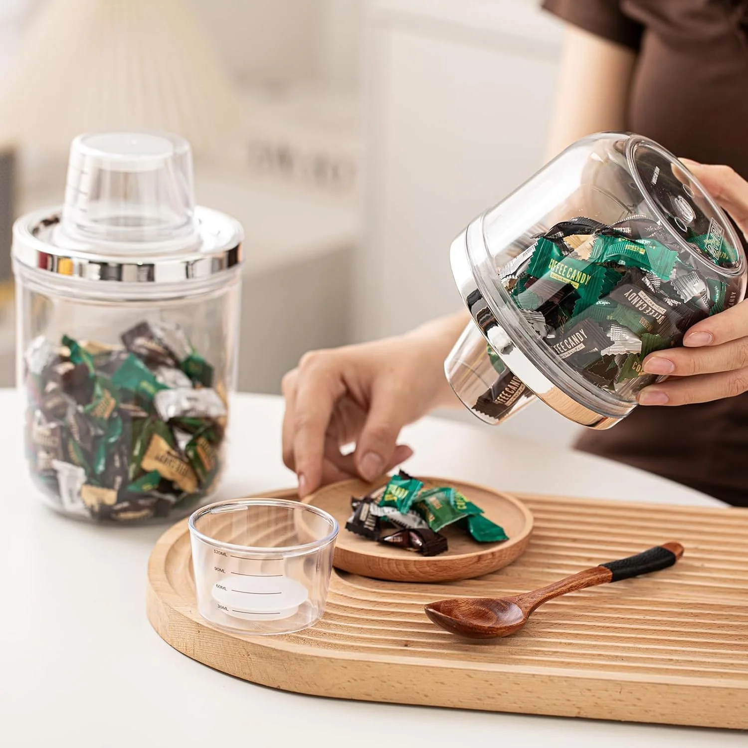 ظرف نگهداری مواد غذایی پلاستیکی اکسفور مدل 30oz بدون BPA، با درب سیلیکونی هواگیر - ظرف بادوام و شفاف برای کوکی ها، آبنبات، پاستا، مواد خشک، سازماندهی انبار و پیشخوان آشپزخانه ظرف نگهداری مواد غذایی پلاستیکی اکسفور مدل 30oz بدون BPA، با درب سیلیکونی هواگیر - ظرف بادوام و شفاف برای کوکی ها، آبنبات، پاستا، مواد خشک، سازماندهی انبار و پیشخوان آشپزخانه