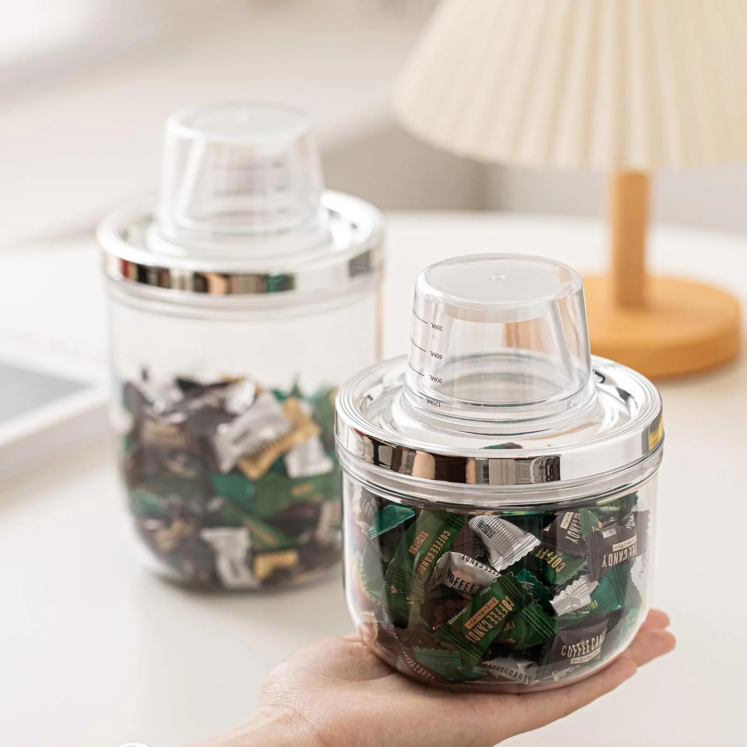 ظرف نگهداری مواد غذایی پلاستیکی اکسفور مدل 30oz بدون BPA، با درب سیلیکونی هواگیر - ظرف بادوام و شفاف برای کوکی ها، آبنبات، پاستا، مواد خشک، سازماندهی انبار و پیشخوان آشپزخانه ظرف نگهداری مواد غذایی پلاستیکی اکسفور مدل 30oz بدون BPA، با درب سیلیکونی هواگیر - ظرف بادوام و شفاف برای کوکی ها، آبنبات، پاستا، مواد خشک، سازماندهی انبار و پیشخوان آشپزخانه