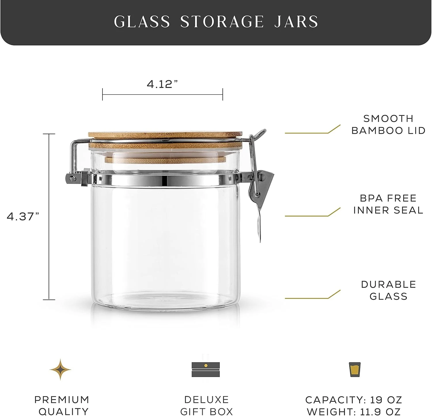 ظروف شیشه ای اکسفور با درب بامبو (562 میلی لیتر). ست 2 عددی ظروف نگهداری مواد غذایی با درب گیره دار برای نگهداری مواد غذایی در انبار. ظروف شیشه ای قابل مهر و موم برای سازماندهی آشپزخانه ظروف شیشه ای اکسفور با درب بامبو (562 میلی لیتر). ست 2 عددی ظروف نگهداری مواد غذایی با درب گیره دار برای نگهداری مواد غذایی در انبار. ظروف شیشه ای قابل مهر و موم برای سازماندهی آشپزخانه