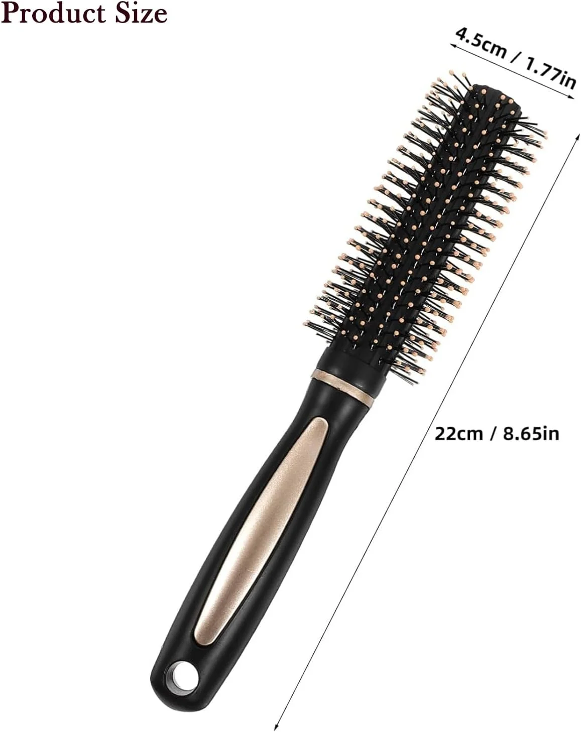 برس گرد حالت دهنده مو، ابزار حالت دهی موی خشک برای زنان، مردان و کودکان، مناسب برای فر کردن حرفه ای، خشک کردن، حالت دادن و صاف کردن مو، باز کردن گره و حالت دادن به موهای خیس یا خشک، مناسب برای انواع مو