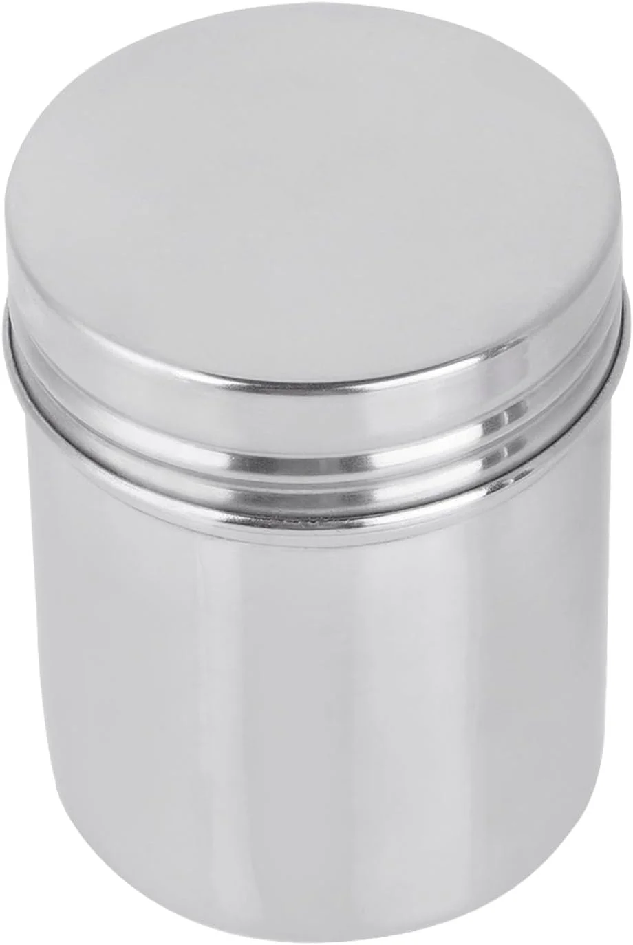 ظرف درب دار استیل 304 Eujgoov، ظرف نگهداری مواد غذایی سایز مسافرتی برای شکر، جو دوسر، مناسب کمپینگ (بزرگ) (4yga3kghip-02)