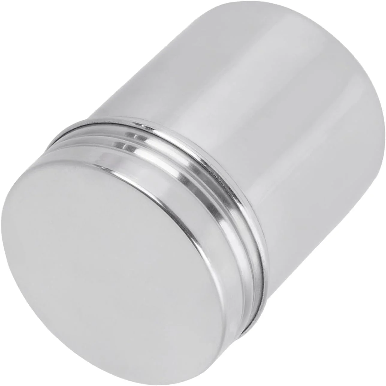 ظرف درب دار استیل 304 Eujgoov، ظرف نگهداری مواد غذایی سایز مسافرتی برای شکر، جو دوسر، مناسب کمپینگ (بزرگ) (4yga3kghip-02)