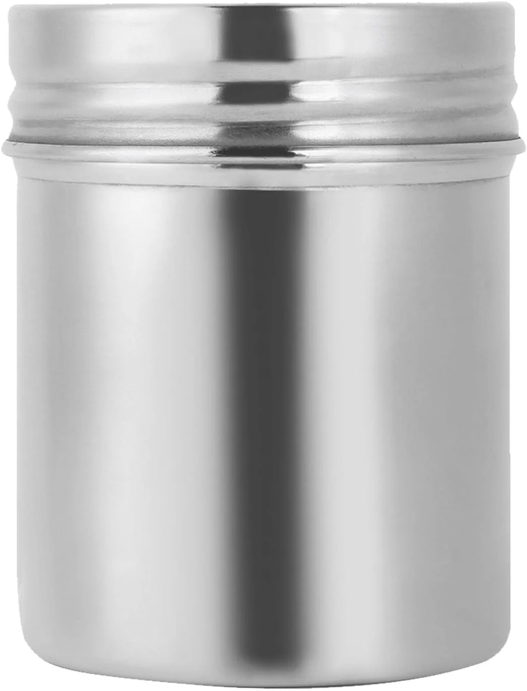 ظرف درب دار استیل 304 Eujgoov، ظرف نگهداری مواد غذایی سایز مسافرتی برای شکر، جو دوسر، مناسب کمپینگ (بزرگ) (4yga3kghip-02)