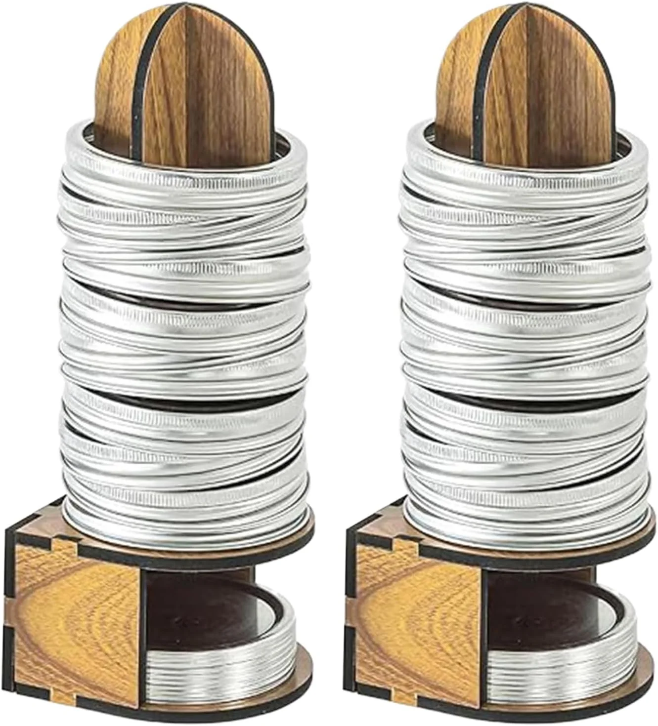 نگهدارنده درب شیشه مربا - نگهدارنده حلقه چوبی کنسرو - محل نگهداری حلقه کنسرو برای سازماندهی انبار، آشپزخانه، کافی شاپ، رستوران، مناسب برای صاحبان خانه، مربا سازی، نگهداری مواد غذایی، ترشی سبزیجات