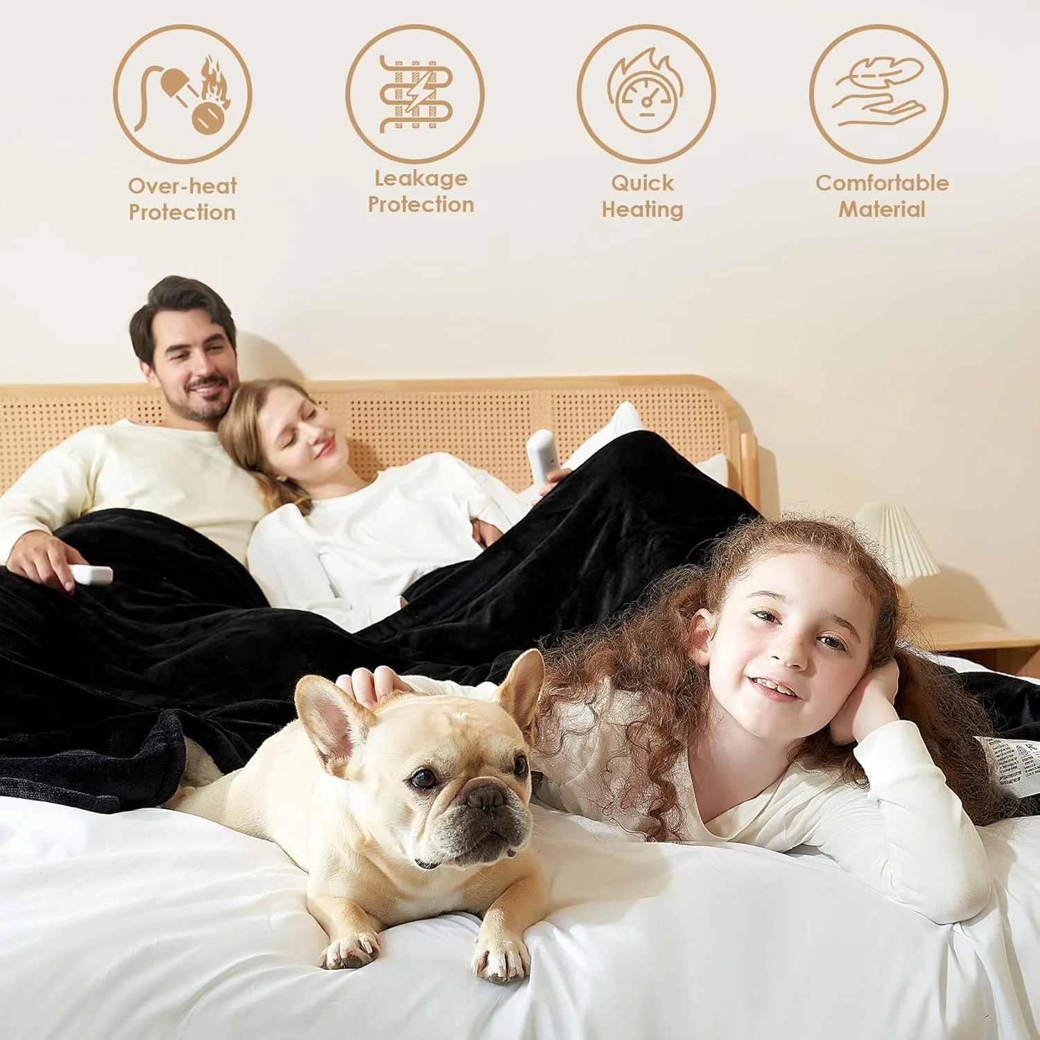 پتوی برقی گرمایشی EHEYCIGA سایز کینگ - پتوی گرمایشی با 5 سطح گرمایش و خاموشی خودکار 10 ساعته، پتوی نرم و راحت شرپا با قابلیت شستشو و کنترل دوگانه با گرمایش سریع، 90 در 100 اینچ پتوی برقی گرمایشی EHEYCIGA سایز کینگ - پتوی گرمایشی با 5 سطح گرمایش و خاموشی خودکار 10 ساعته، پتوی نرم و راحت شرپا با قابلیت شستشو و کنترل دوگانه با گرمایش سریع، 90 در 100 اینچ