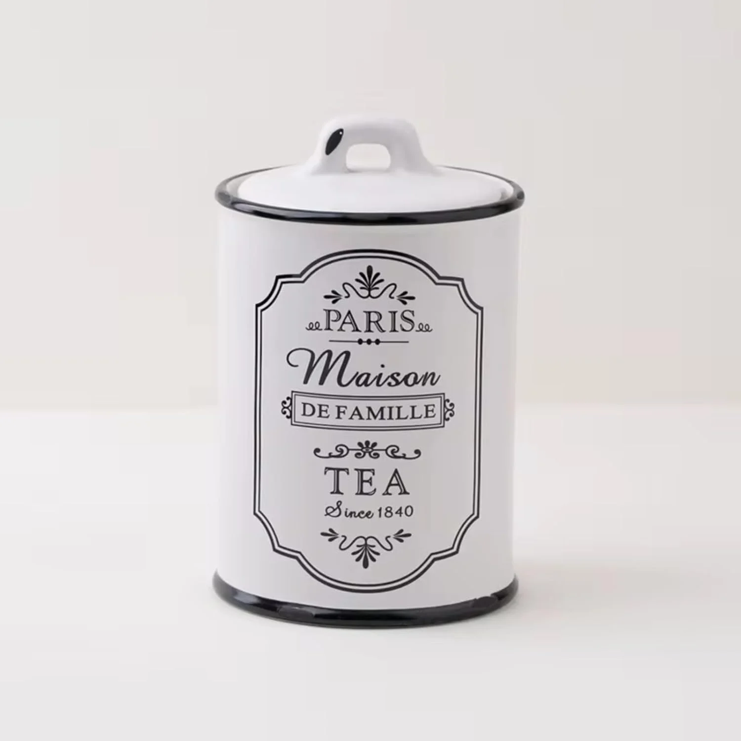 ست ظروف سرامیکی آشپزخانه Maestro - ظروف نگهداری قهوه، چای و شکر درب دار، ظروف ذخیره سازی به سبک فرانسوی قدیمی، مینای سفید عتیقه، دکوراسیون روستایی برای روی کابینت، ست 3 عددی ست ظروف سرامیکی آشپزخانه Maestro - ظروف نگهداری قهوه، چای و شکر درب دار، ظروف ذخیره سازی به سبک فرانسوی قدیمی، مینای سفید عتیقه، دکوراسیون روستایی برای روی کابینت، ست 3 عددی