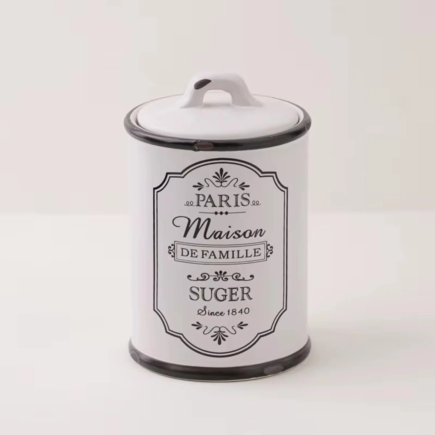 ست ظروف سرامیکی آشپزخانه Maestro - ظروف نگهداری قهوه، چای و شکر درب دار، ظروف ذخیره سازی به سبک فرانسوی قدیمی، مینای سفید عتیقه، دکوراسیون روستایی برای روی کابینت، ست 3 عددی ست ظروف سرامیکی آشپزخانه Maestro - ظروف نگهداری قهوه، چای و شکر درب دار، ظروف ذخیره سازی به سبک فرانسوی قدیمی، مینای سفید عتیقه، دکوراسیون روستایی برای روی کابینت، ست 3 عددی