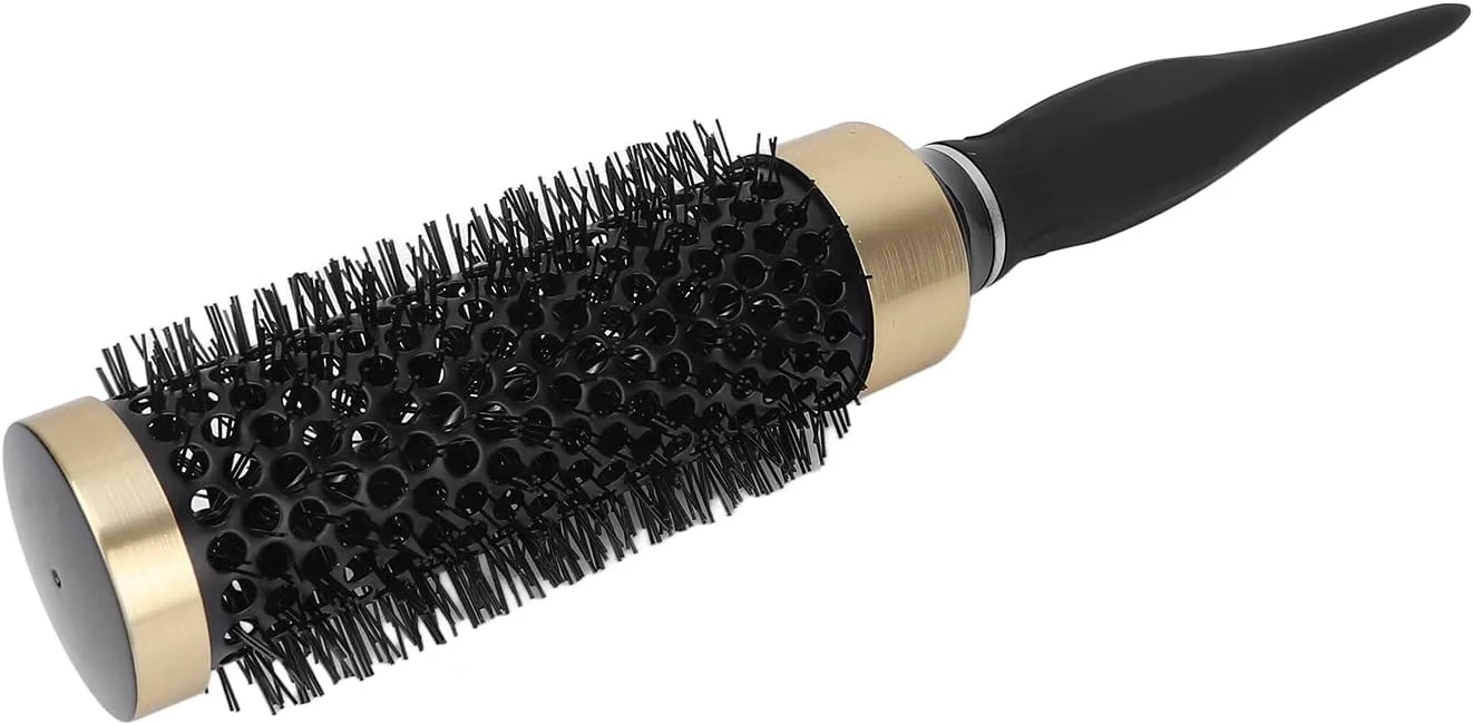 Round Brush Hair Curling Comb, Nylon Hair Aluminum Hairdressing Tool for Women and Men Hair Blow Drying Curling - Disperse Hair Oils, Prevent Static, Hollow Design Round Brush Hair Curling Comb, Nylon Hair Aluminum Hairdressing Tool for Women and Men Hair Blow Drying Curling - Disperse Hair Oils, Prevent Static, Hollow Design