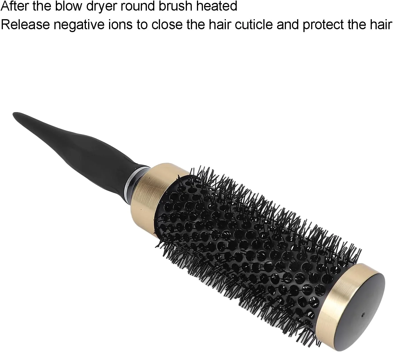 Round Brush Hair Curling Comb, Nylon Hair Aluminum Hairdressing Tool for Women and Men Hair Blow Drying Curling - Disperse Hair Oils, Prevent Static, Hollow Design Round Brush Hair Curling Comb, Nylon Hair Aluminum Hairdressing Tool for Women and Men Hair Blow Drying Curling - Disperse Hair Oils, Prevent Static, Hollow Design