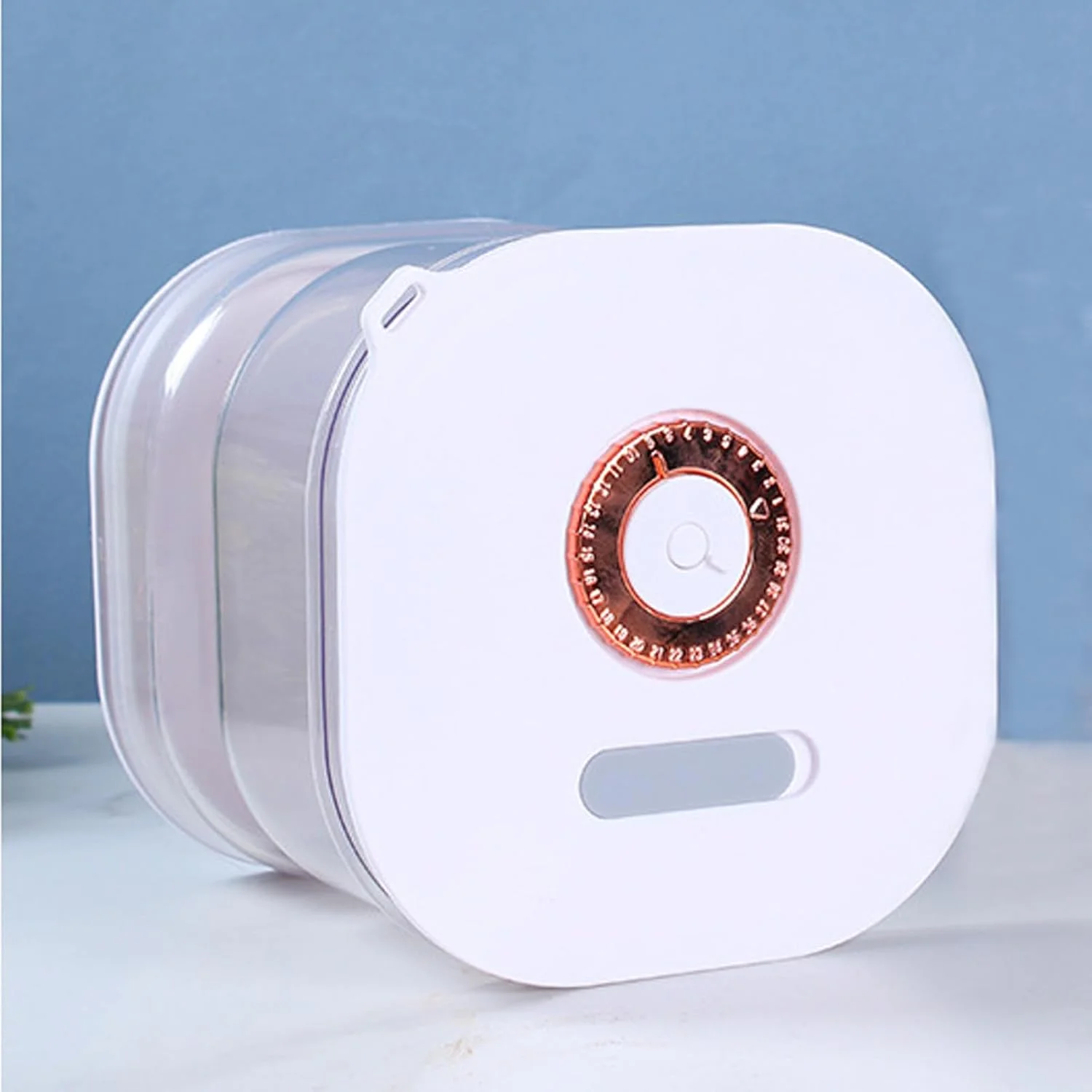 ظروف ترشی با درب، ظرف ترشی 414 میلی لیتری با درب تایمر دار - جعبه نگهداری مواد غذایی با صافی | برای آرد، سالاد، جو دوسر، شکر، شیرینی، آماده سازی وعده های غذایی، ماست، کره، مربا