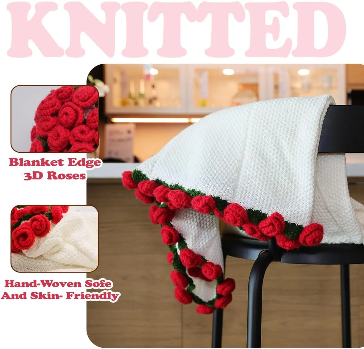 پتوی طرح دسته گل Duryeo سفید پتوی طرح دسته گل Duryeo سفید