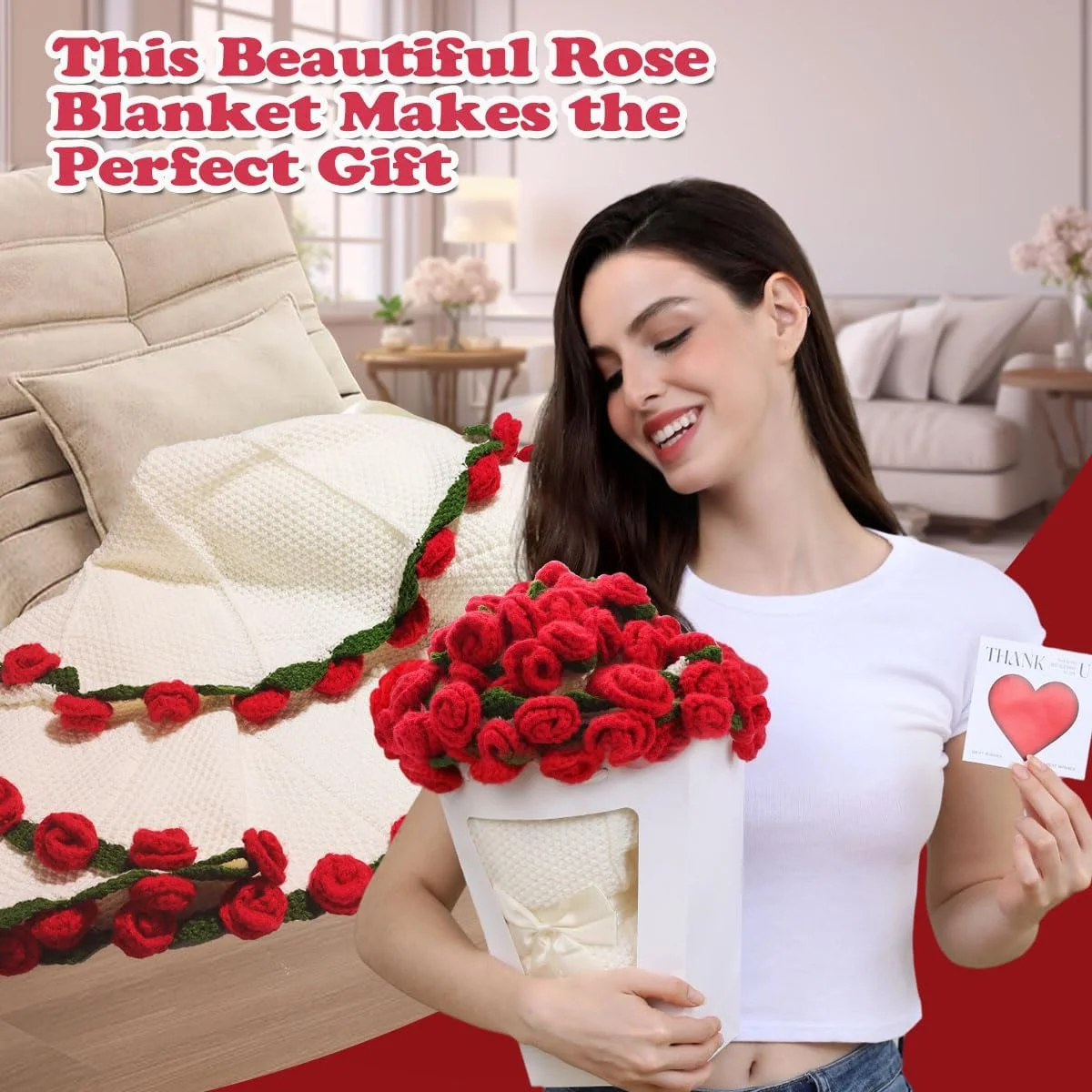 پتوی طرح دسته گل Duryeo سفید پتوی طرح دسته گل Duryeo سفید