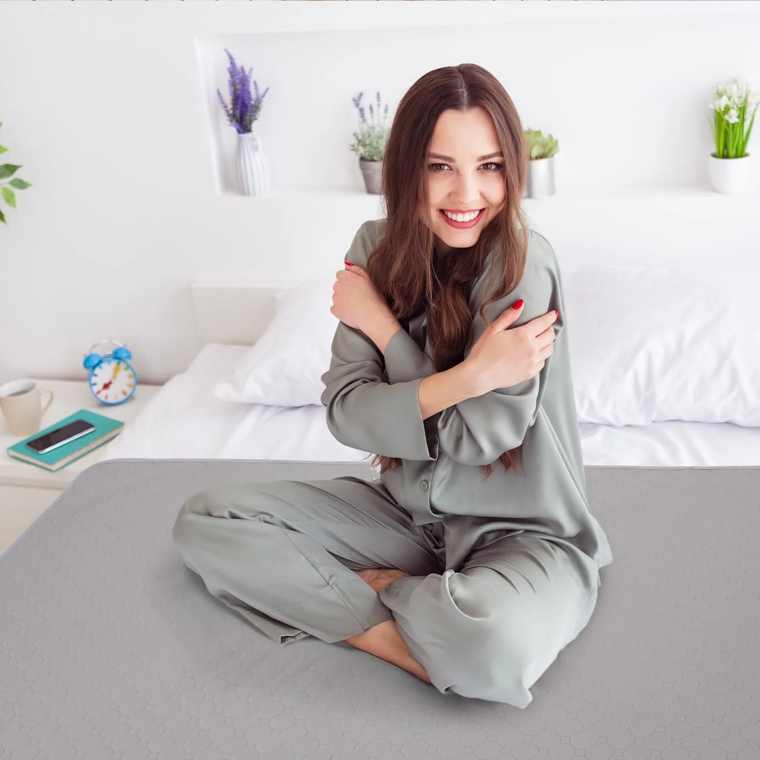 زیرانداز ضدآب مخصوص زوجین Drydiet، ابعاد 150x90 سانتی متر، ضد لک، قابل استفاده مجدد، بی صدا، استفاده آسان، محافظ تشک چند منظوره برای لذت و آسایش زوجین