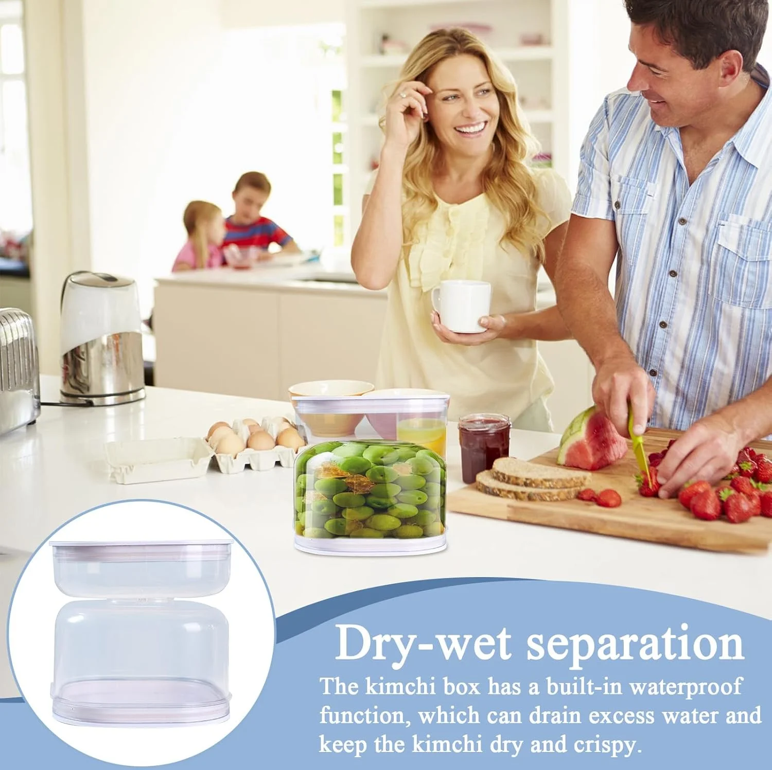 ظروف ترشی | ظرف ترشی زماندار 400 گرمی با درب - جعبه نگهداری مواد غذایی با صافی - برای آرد، سالاد، جو دوسر، شکر، شیرینی، آمادهسازی غذا، ماست، کره، مربا ظروف ترشی | ظرف ترشی زماندار 400 گرمی با درب - جعبه نگهداری مواد غذایی با صافی - برای آرد، سالاد، جو دوسر، شکر، شیرینی، آمادهسازی غذا، ماست، کره، مربا