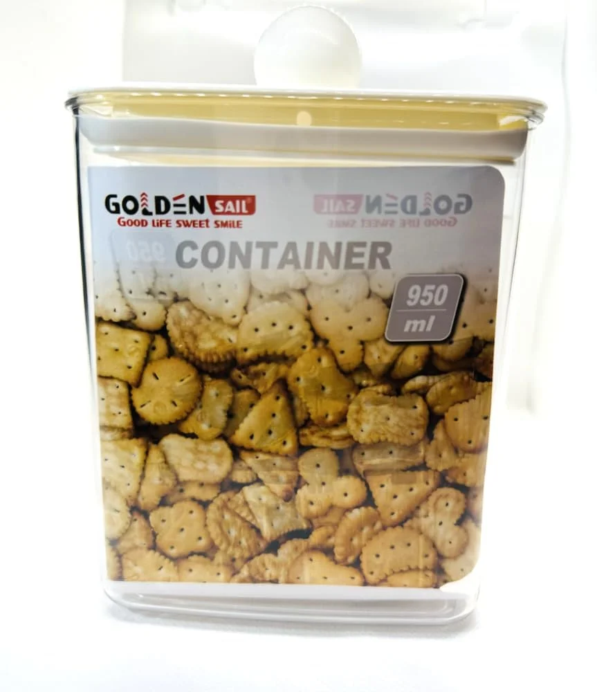 950ml Food Container Jar, BPA-Free Food Storage Container, Leak-Proof, Clear Plastic Kitchen Organizer for Spices