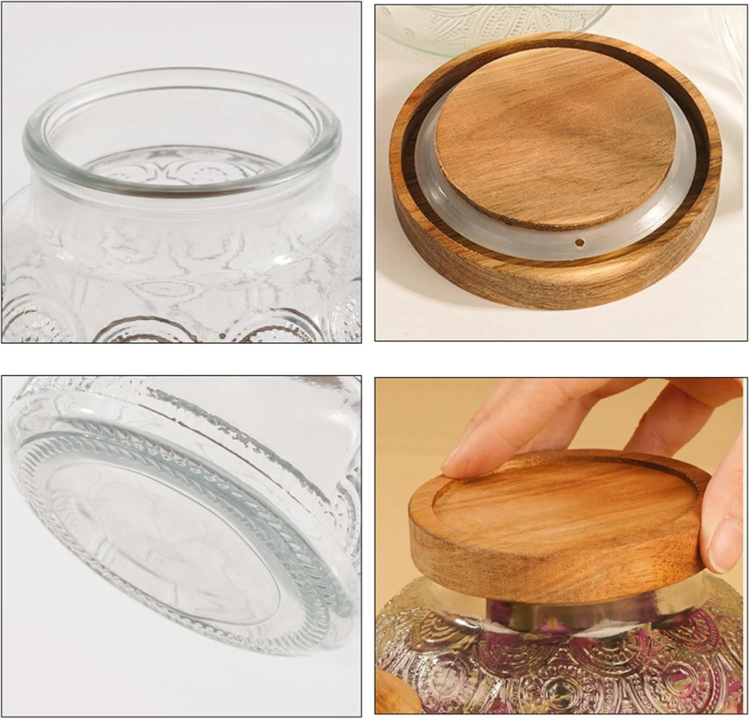 ظرف شیشه ای کاربردی برای نگهداری، محفظه ای مقاوم با طراحی شفاف، ایده آل برای علاقه مندان به پخت و پز خانگی و نظم دهی، ظرف نگهداری چند منظوره